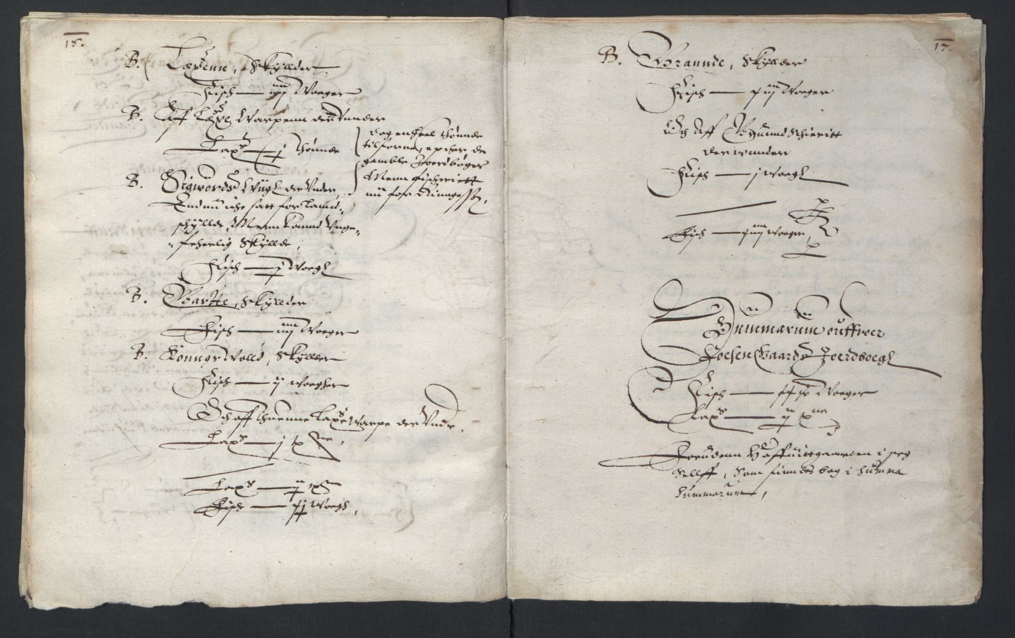 Stattholderembetet 1572-1771, AV/RA-EA-2870/Ek/L0007/0001: Jordebøker til utlikning av rosstjeneste 1624-1626: / Adelsjordebøker, 1624-1625, s. 16