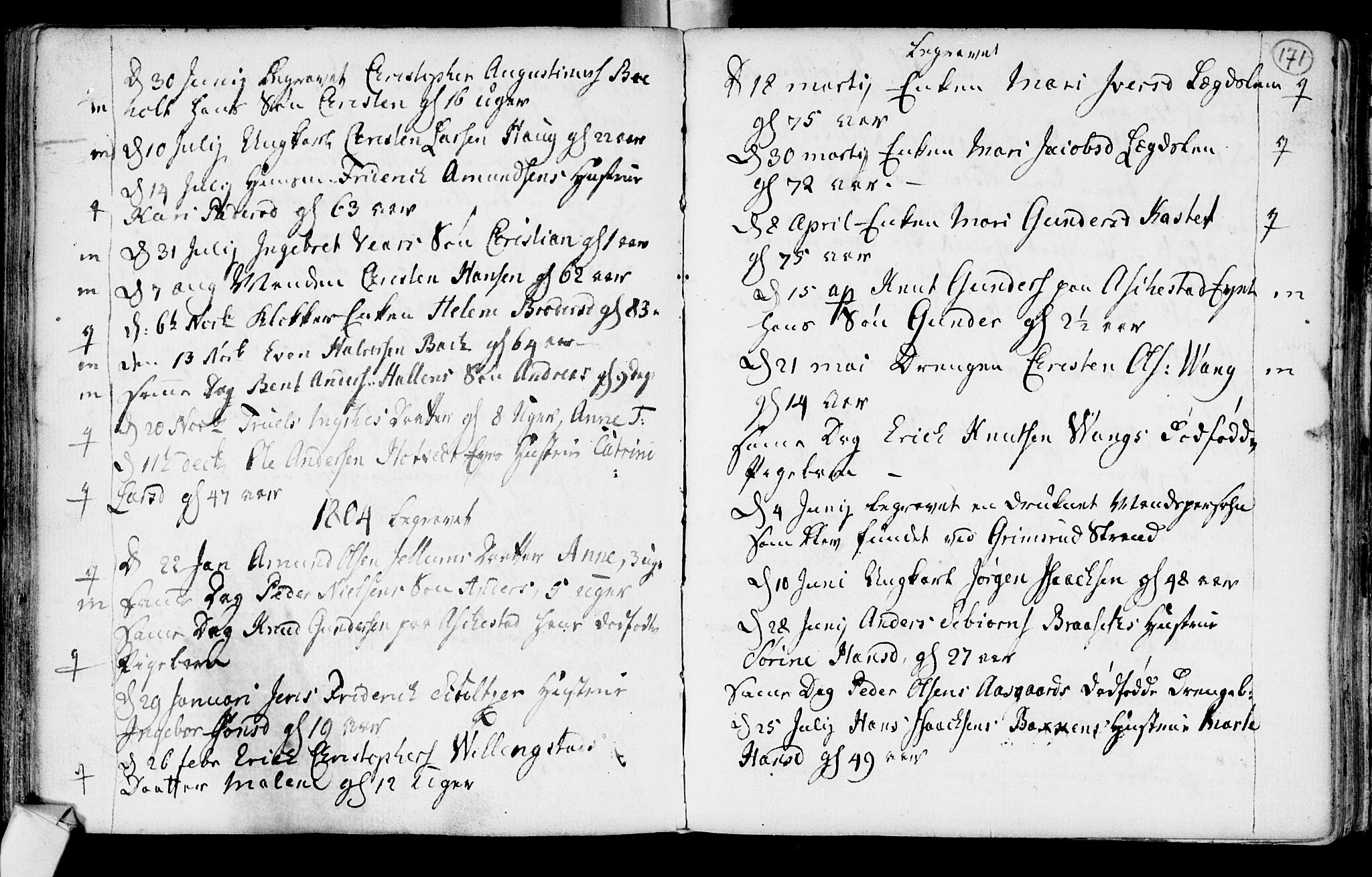 Røyken kirkebøker, SAKO/A-241/F/Fa/L0003: Ministerialbok nr. 3, 1782-1813, s. 171