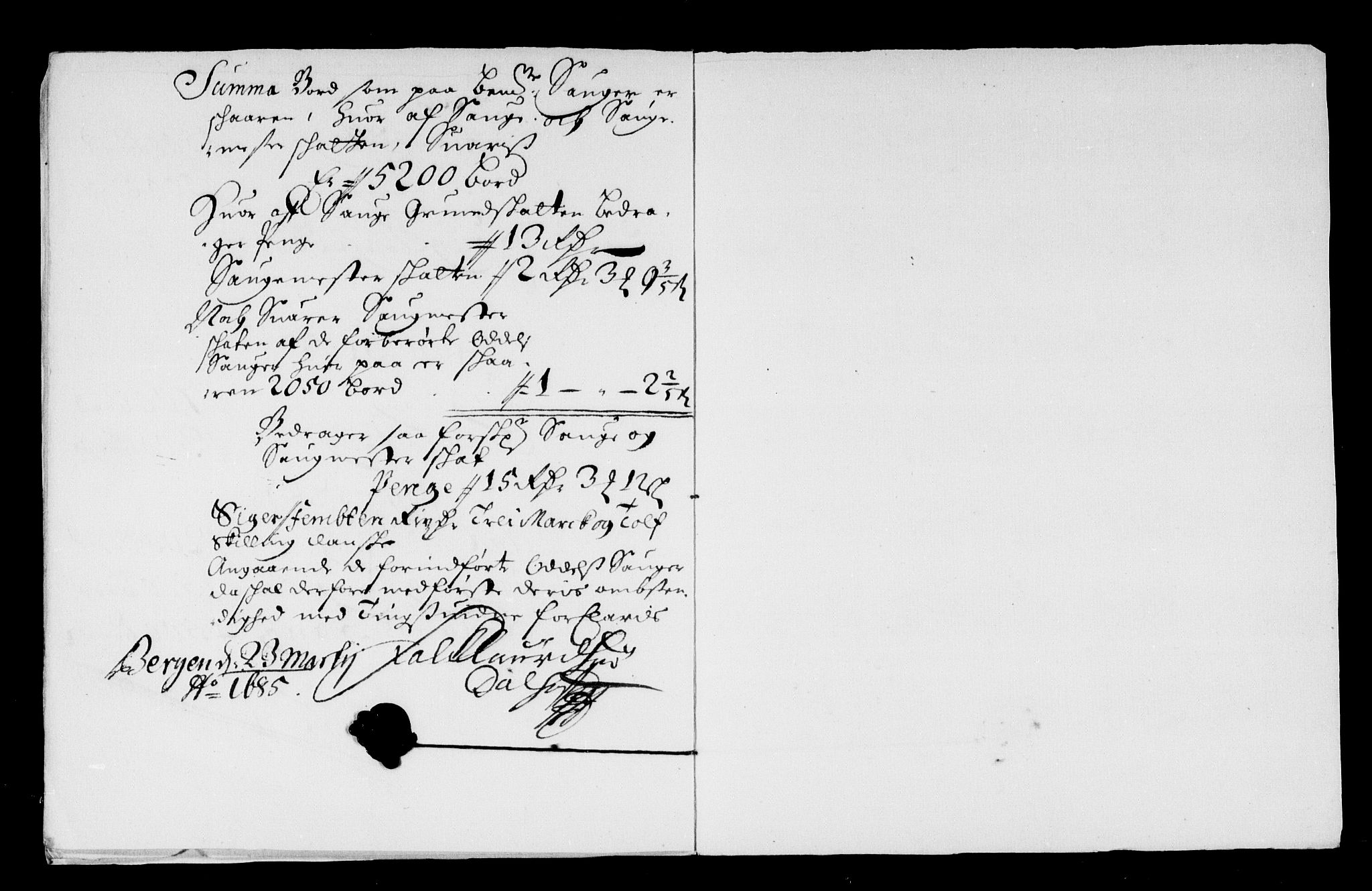 Rentekammeret inntil 1814, Reviderte regnskaper, Stiftamtstueregnskaper, Bergen stiftamt, AV/RA-EA-6043/R/Rc/L0072: Bergen stiftamt, 1684