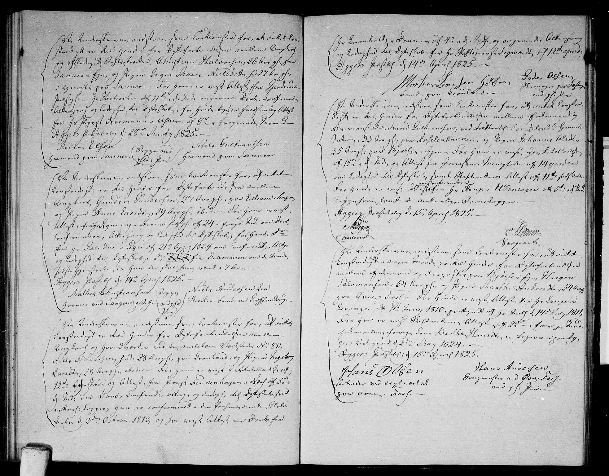 Aker prestekontor kirkebøker, SAO/A-10861/L/L0006: Forlovererklæringer nr. 6, 1821-1826