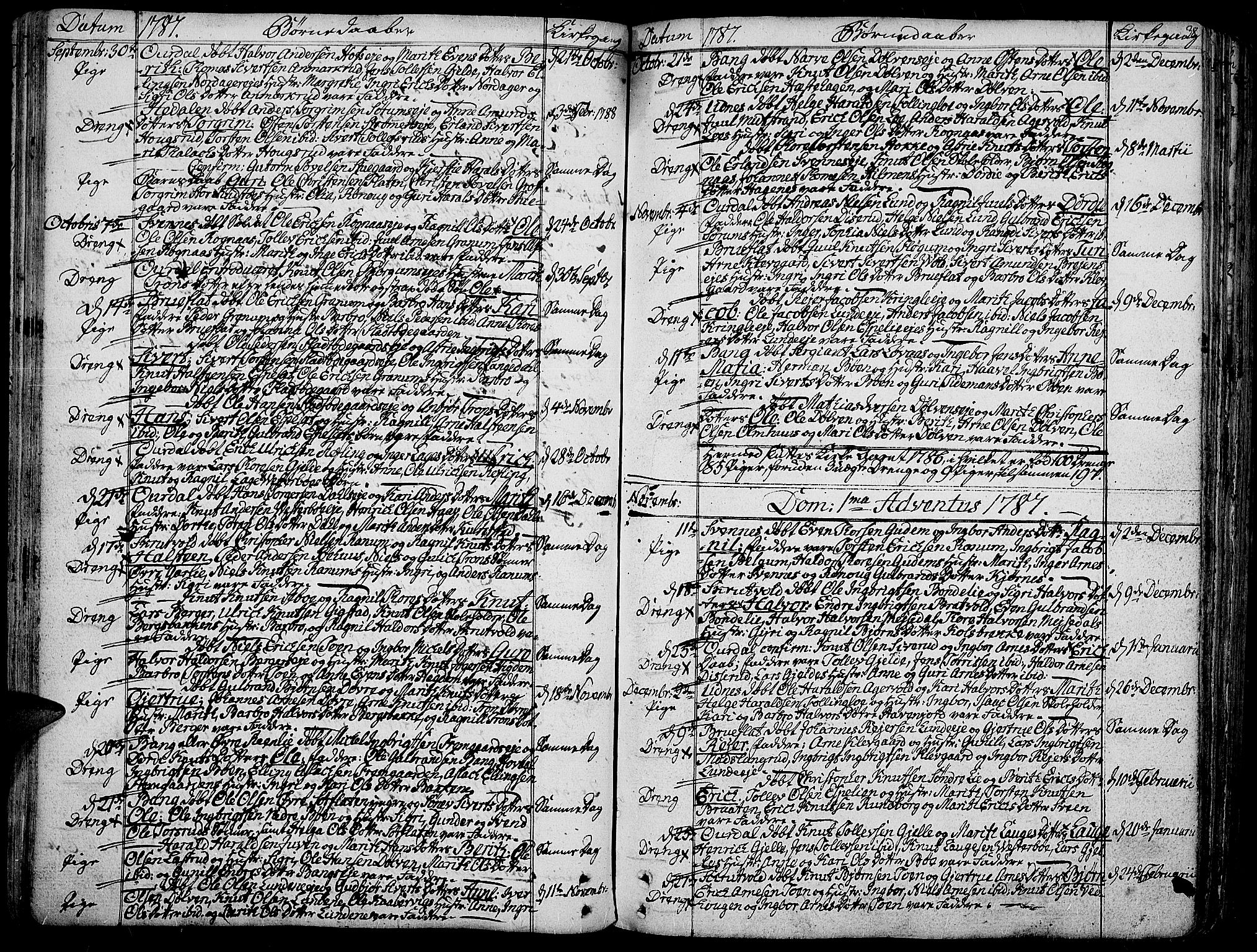 Aurdal prestekontor, AV/SAH-PREST-126/H/Ha/Haa/L0006: Ministerialbok nr. 6, 1781-1804, s. 38