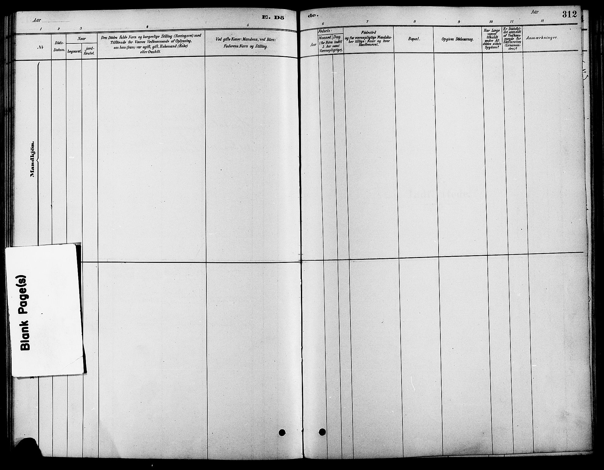 Fåberg prestekontor, AV/SAH-PREST-086/H/Ha/Haa/L0008: Ministerialbok nr. 8, 1879-1898, s. 312