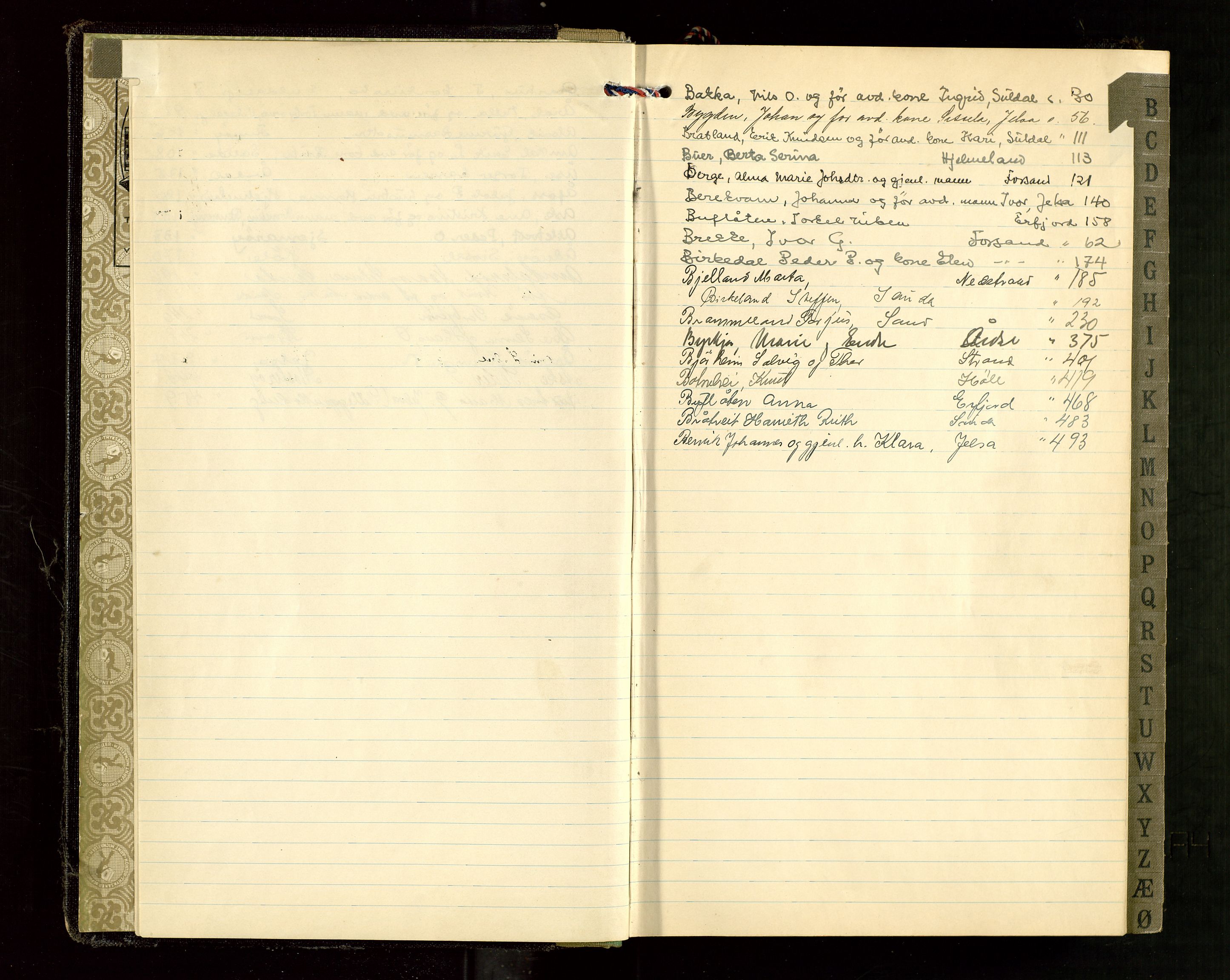 Ryfylke tingrett, AV/SAST-A-100055/001/IV/IVG/L0009: Skifteutlodningsprotokoll Med register, 1939-1942