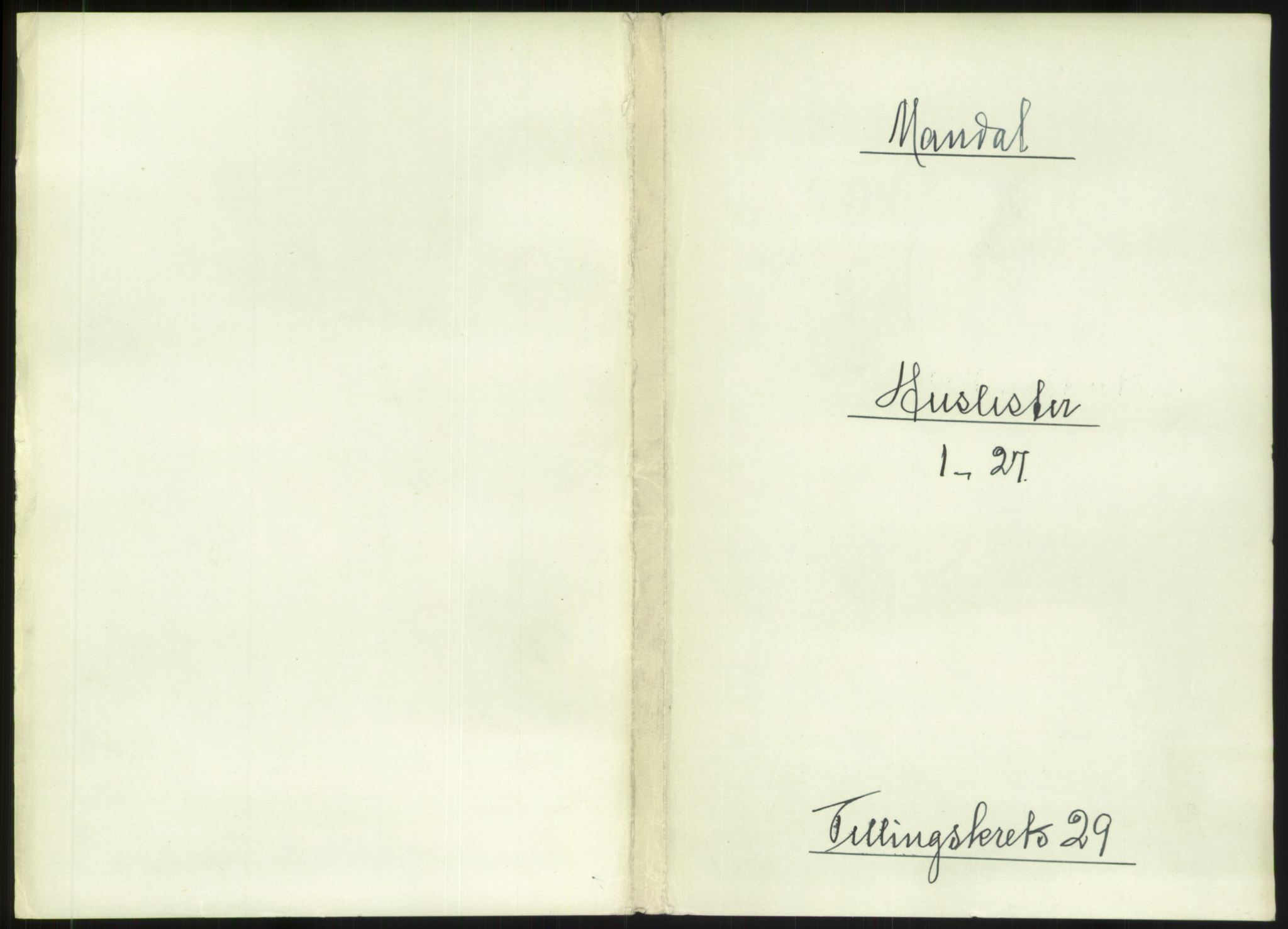 RA, Folketelling 1891 for 1002 Mandal ladested, 1891, s. 1289