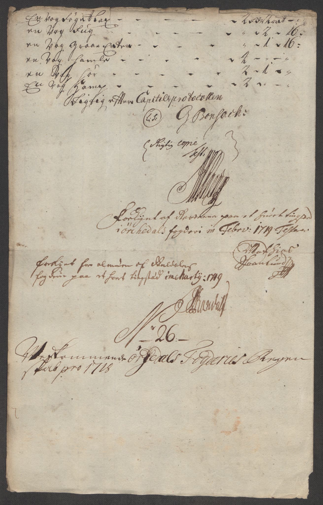 Rentekammeret inntil 1814, Reviderte regnskaper, Fogderegnskap, RA/EA-4092/R60/L3971: Fogderegnskap Orkdal og Gauldal, 1718, s. 232