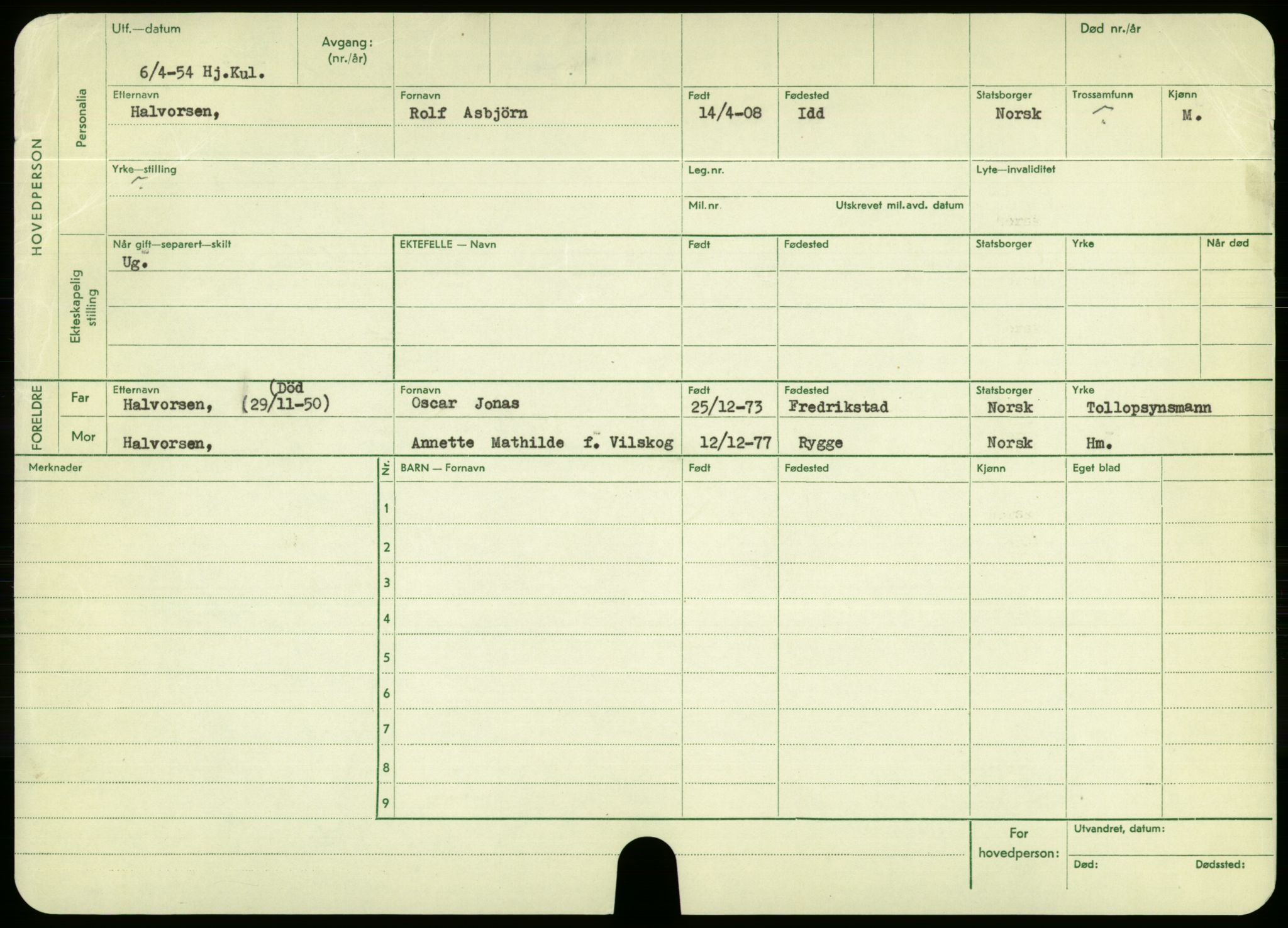 Oslo folkeregister, Registerkort, SAO/A-11715/F/Fa/Fac/L0003: Menn, 1906-1914, s. 1150b