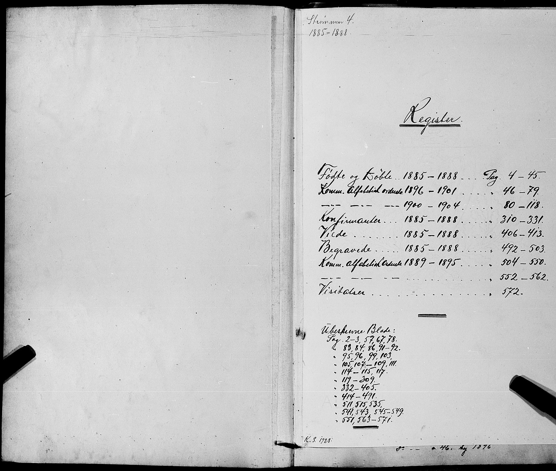 Strømm kirkebøker, SAKO/A-322/G/Ga/L0002: Klokkerbok nr. I 2, 1885-1888