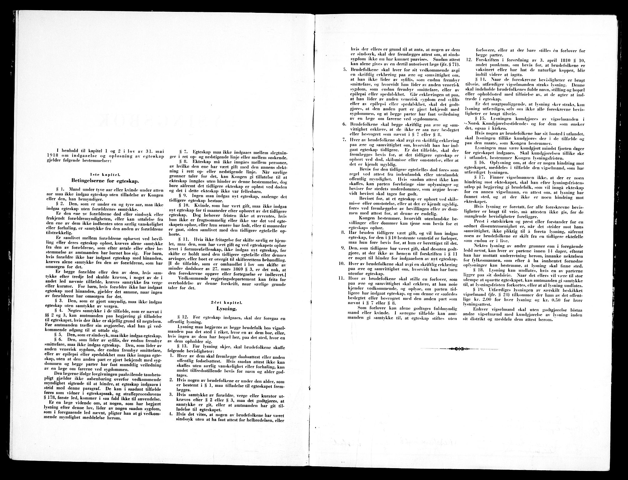 Piperviken prestekontor Kirkebøker, AV/SAO-A-10874/H/L0003: Lysningsprotokoll nr. 3, 1945-1959