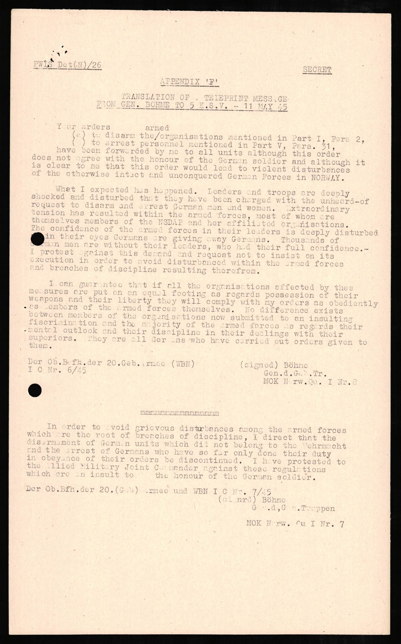 Forsvaret, Forsvarets overkommando II, AV/RA-RAFA-3915/D/Db/L0006: CI Questionaires. Tyske okkupasjonsstyrker i Norge. Tyskere., 1945-1946, s. 46