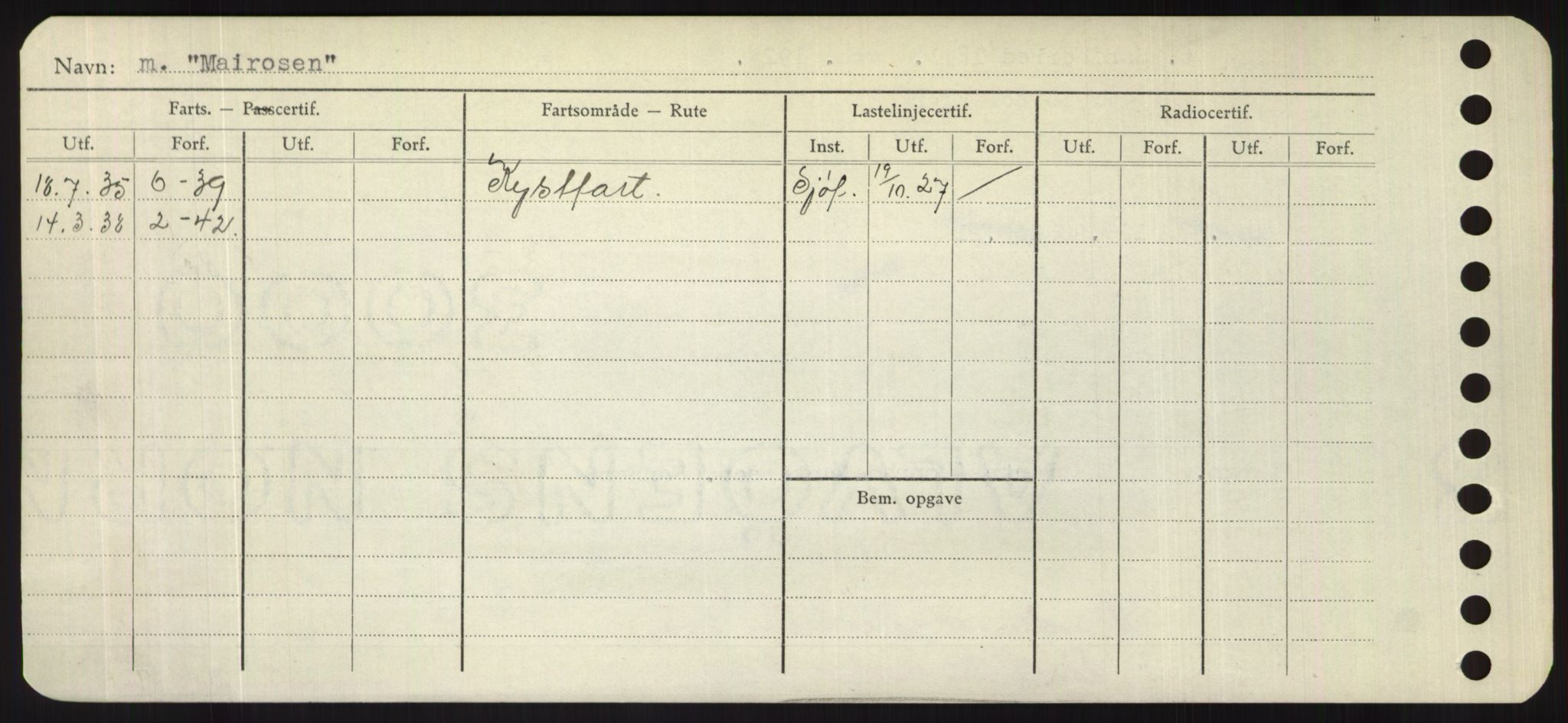 Sjøfartsdirektoratet med forløpere, Skipsmålingen, RA/S-1627/H/Hd/L0024: Fartøy, M-Mim, s. 124