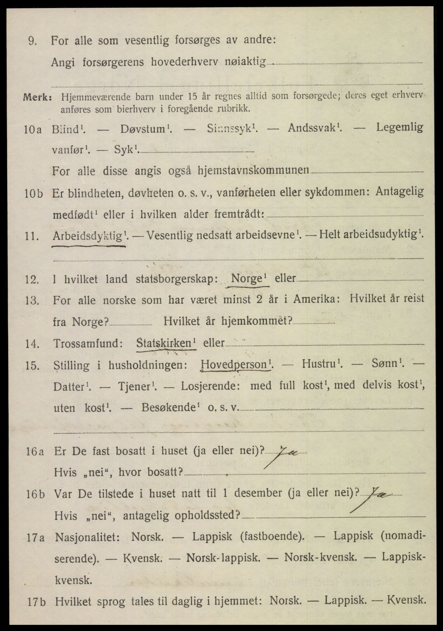 SAT, Folketelling 1920 for 1737 Sørli herred, 1920, s. 1046