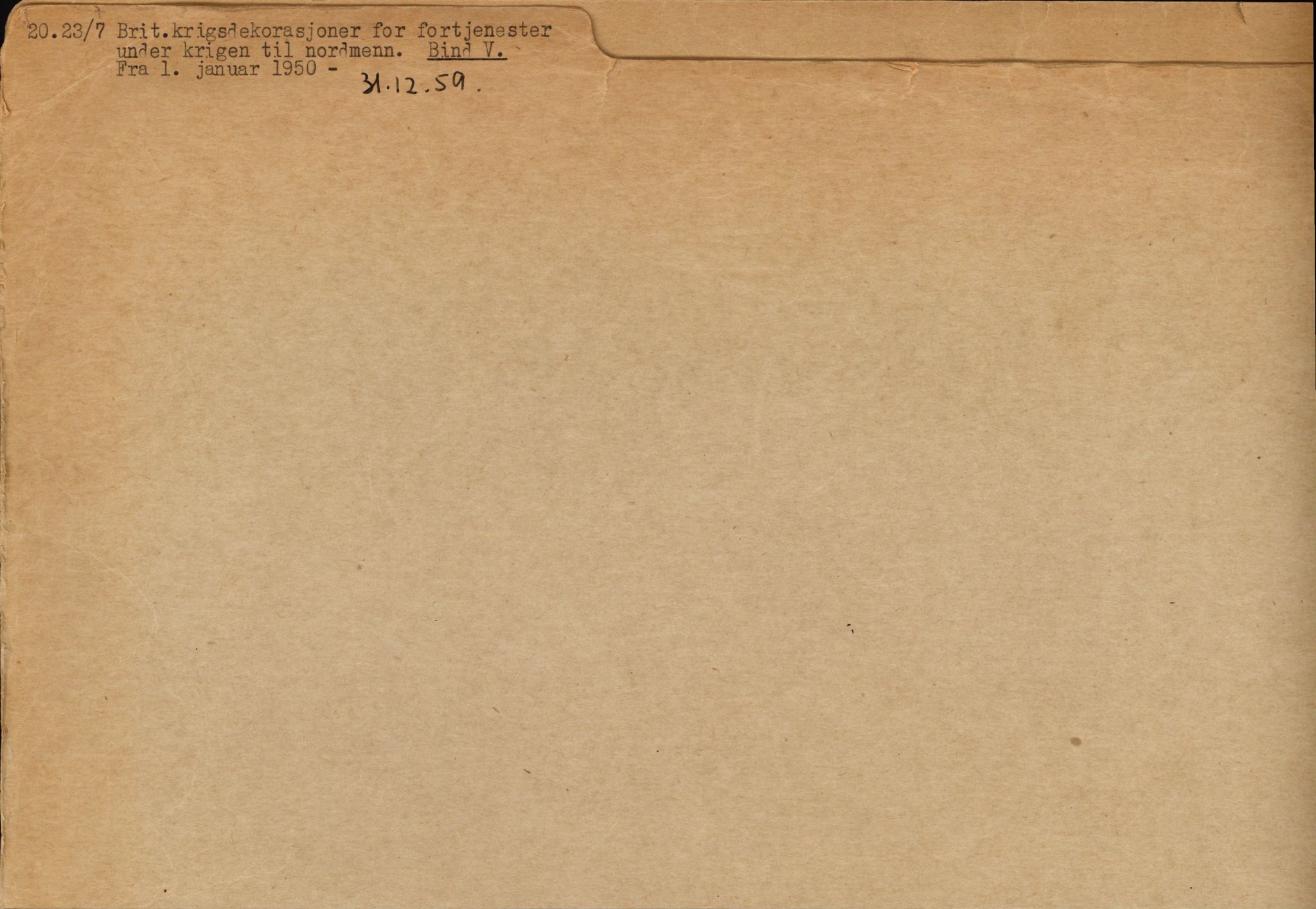 Utenriksdepartementet, AV/RA-S-2259, 1950-1959, s. 1