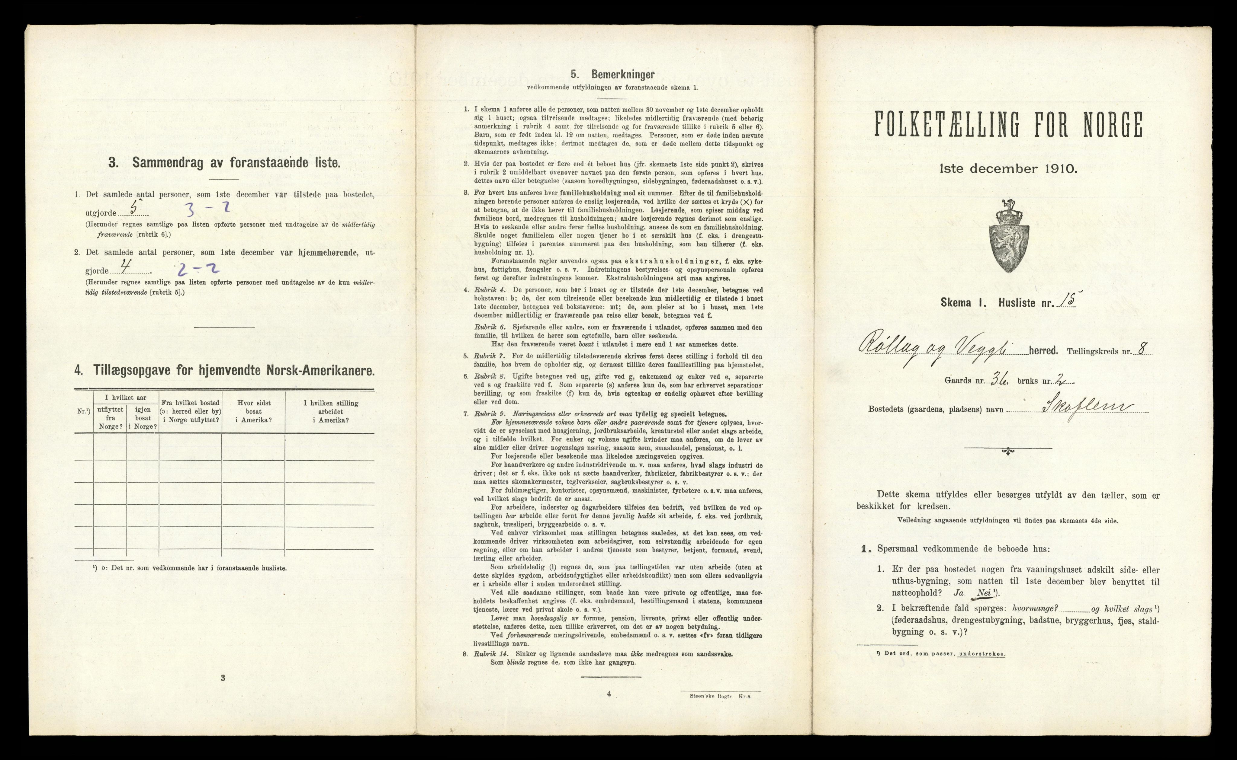 RA, Folketelling 1910 for 0632 Rollag herred, 1910, s. 505