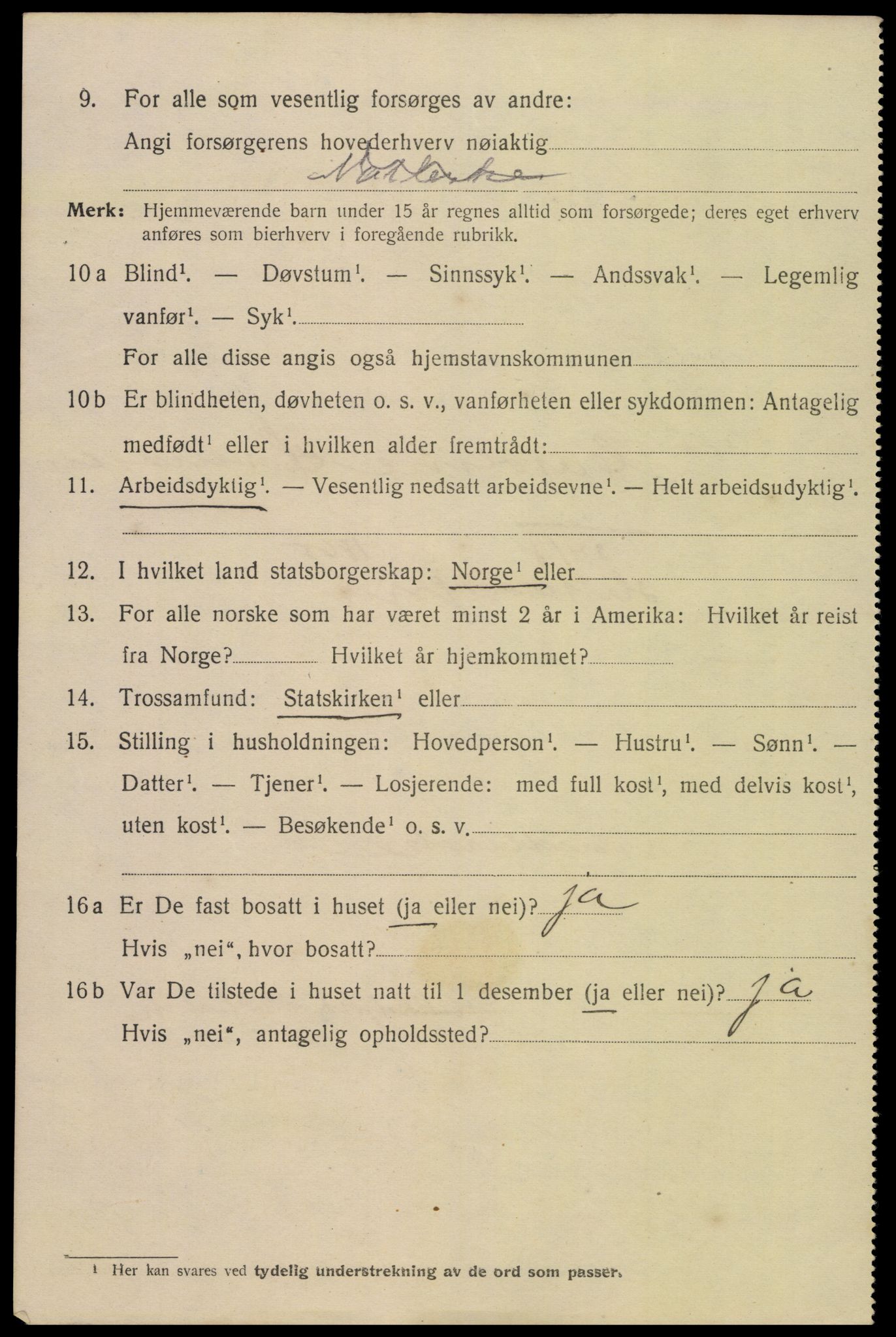 SAK, Folketelling 1920 for 1004 Flekkefjord kjøpstad, 1920, s. 4413