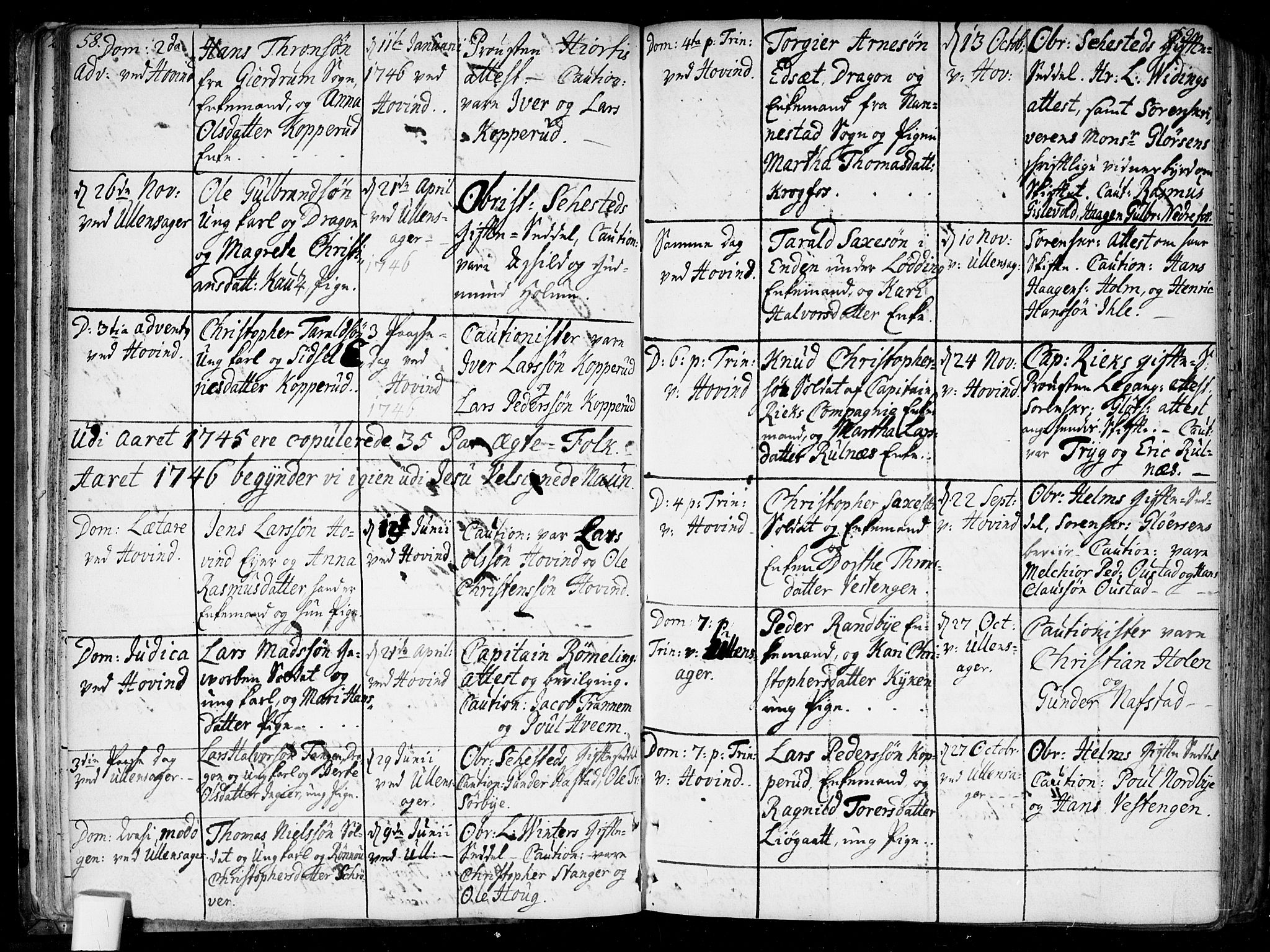 Ullensaker prestekontor Kirkebøker, AV/SAO-A-10236a/F/Fa/L0010: Ministerialbok nr. I 10, 1733-1776, s. 58-59