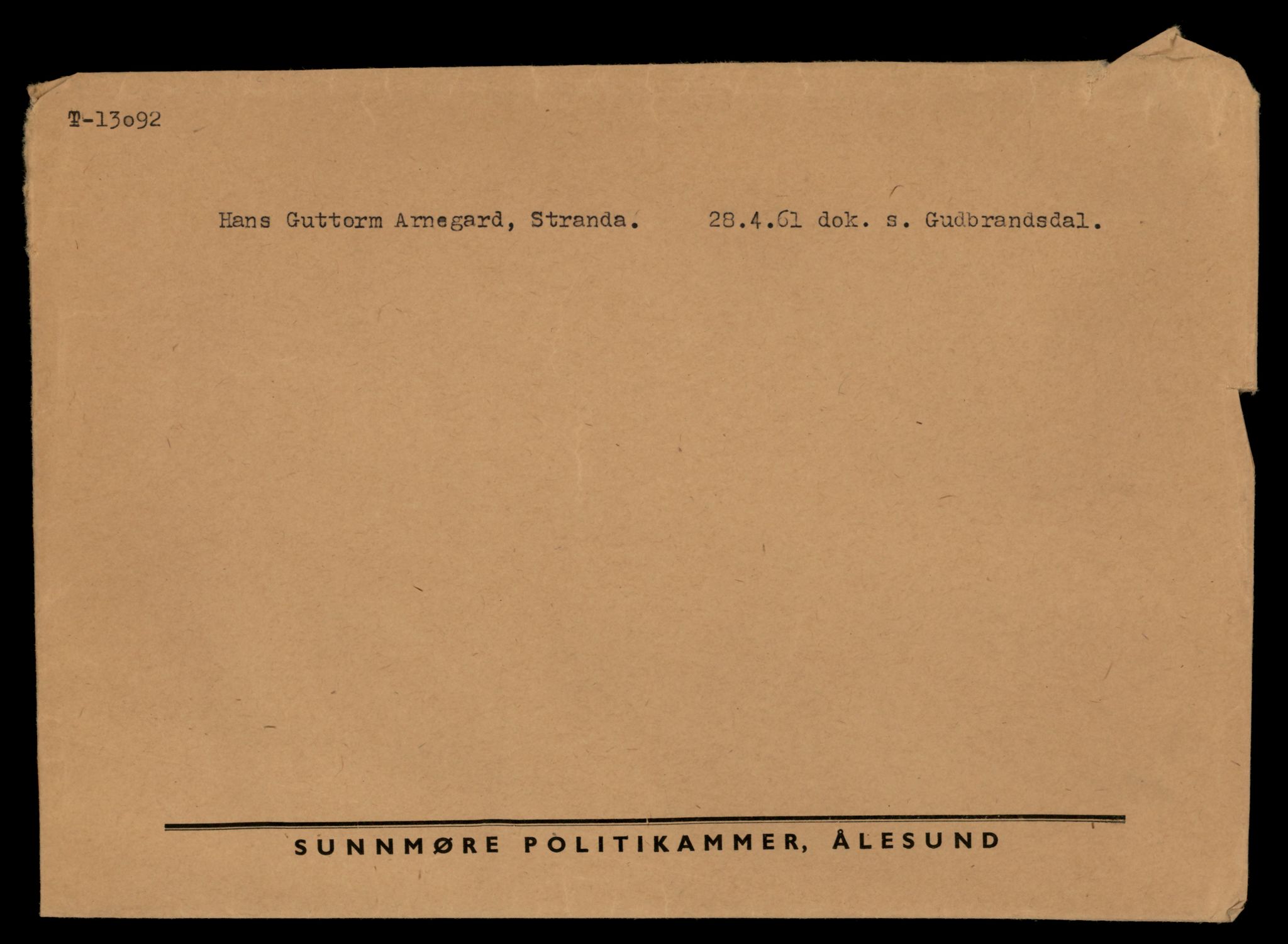 Møre og Romsdal vegkontor - Ålesund trafikkstasjon, AV/SAT-A-4099/F/Fe/L0037: Registreringskort for kjøretøy T 13031 - T 13179, 1927-1998, s. 1221
