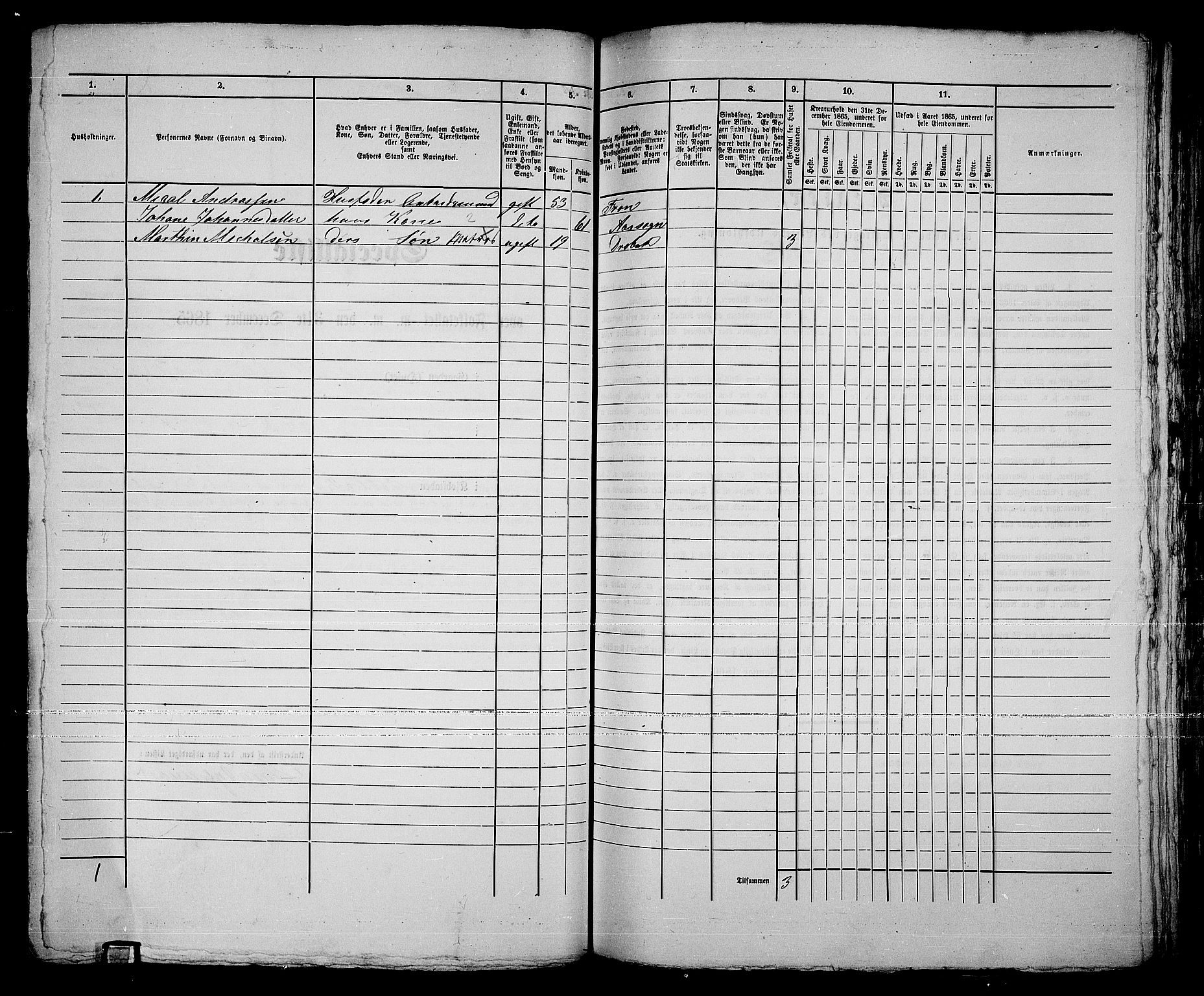 RA, Folketelling 1865 for 0203B Drøbak prestegjeld, Drøbak kjøpstad, 1865, s. 286