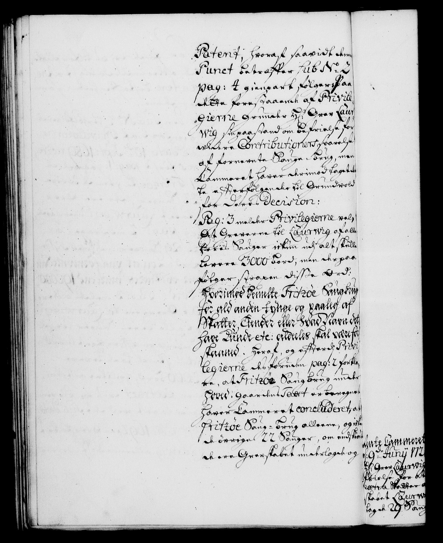 Rentekammeret, Kammerkanselliet, RA/EA-3111/G/Gf/Gfa/L0004: Norsk relasjons- og resolusjonsprotokoll (merket RK 52.4), 1721, s. 1005