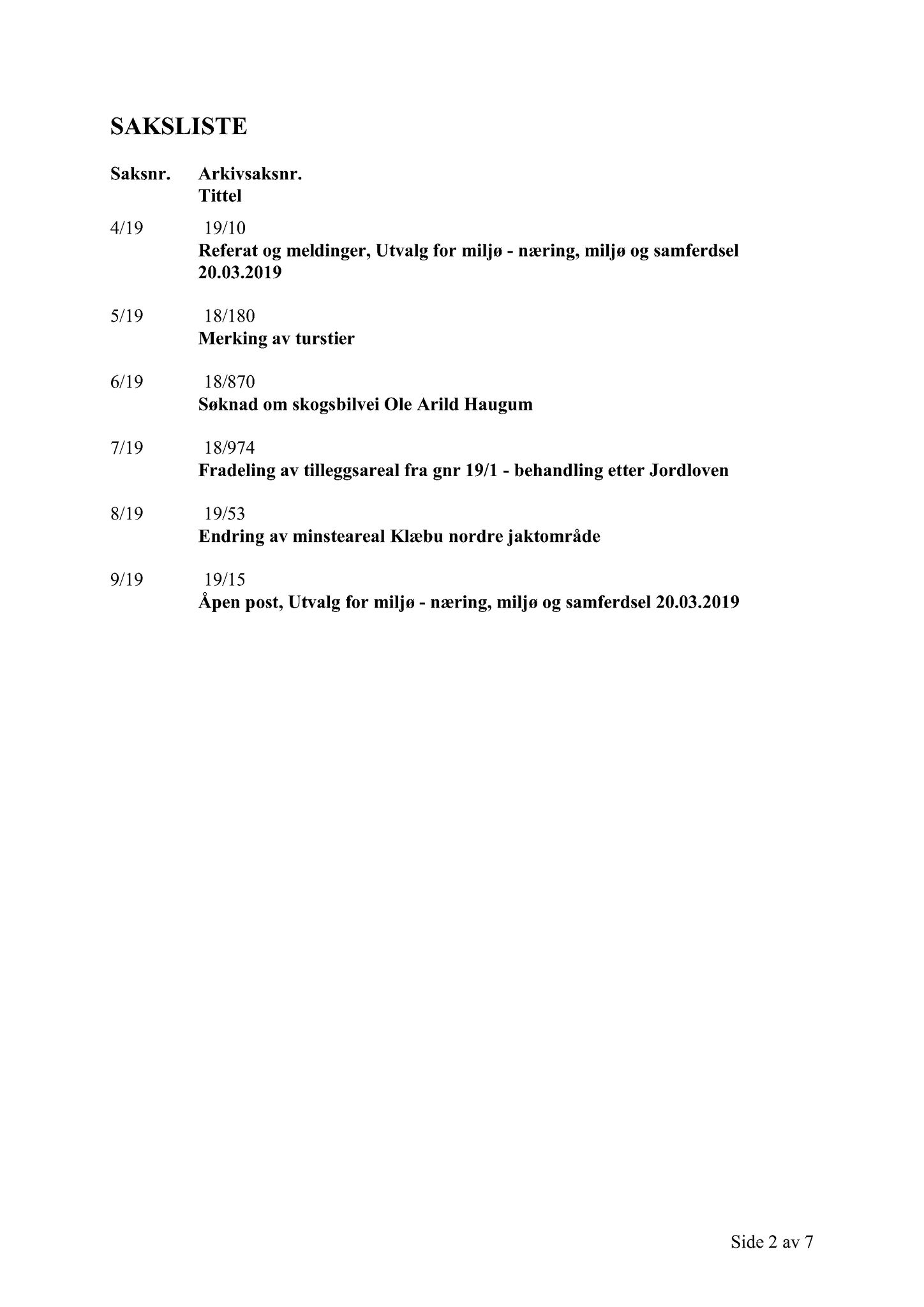 Klæbu Kommune, TRKO/KK/06-UM/L006: Utvalg for miljø - Møtedokumenter 2019, 2019, s. 100