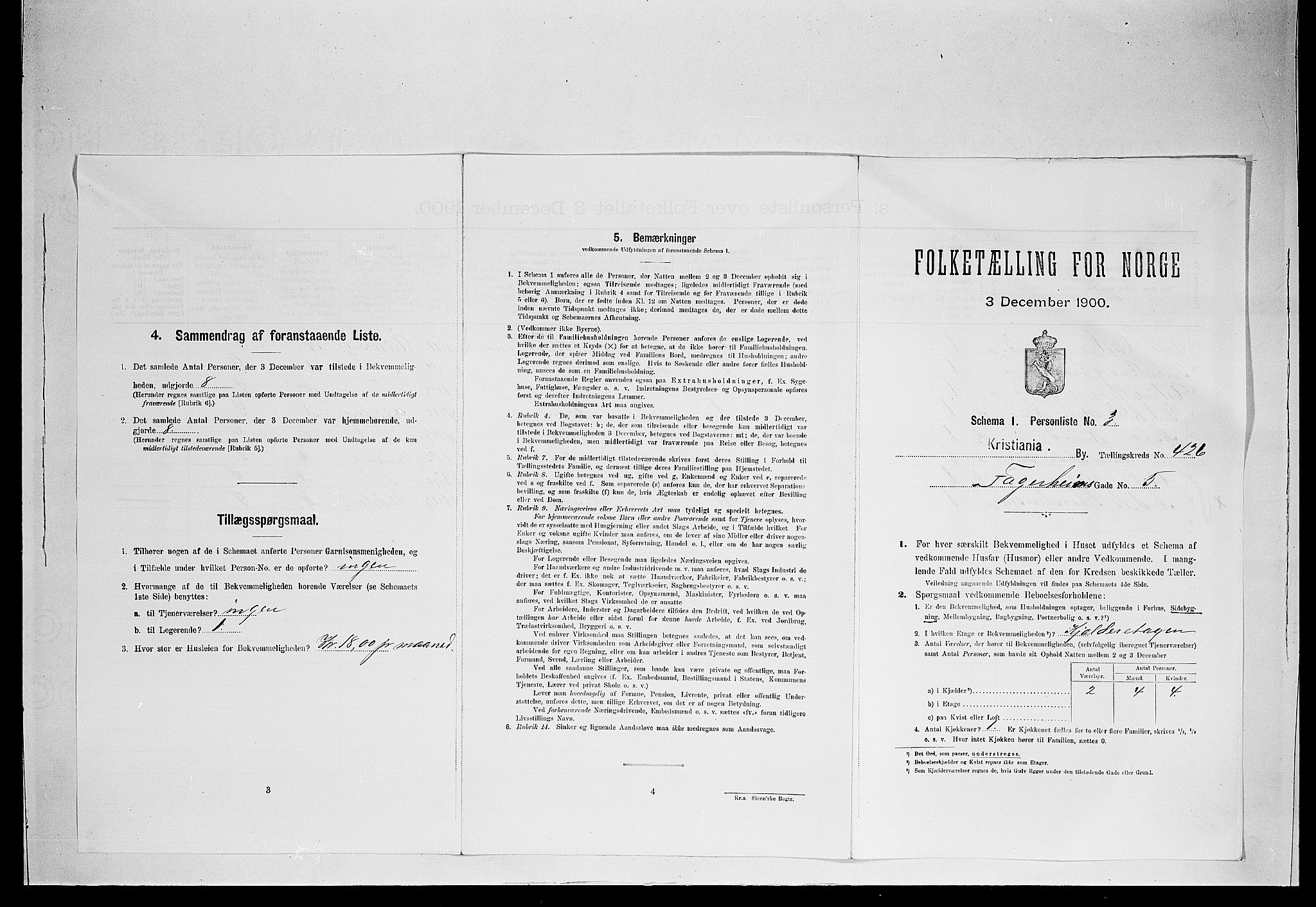 SAO, Folketelling 1900 for 0301 Kristiania kjøpstad, 1900, s. 21892
