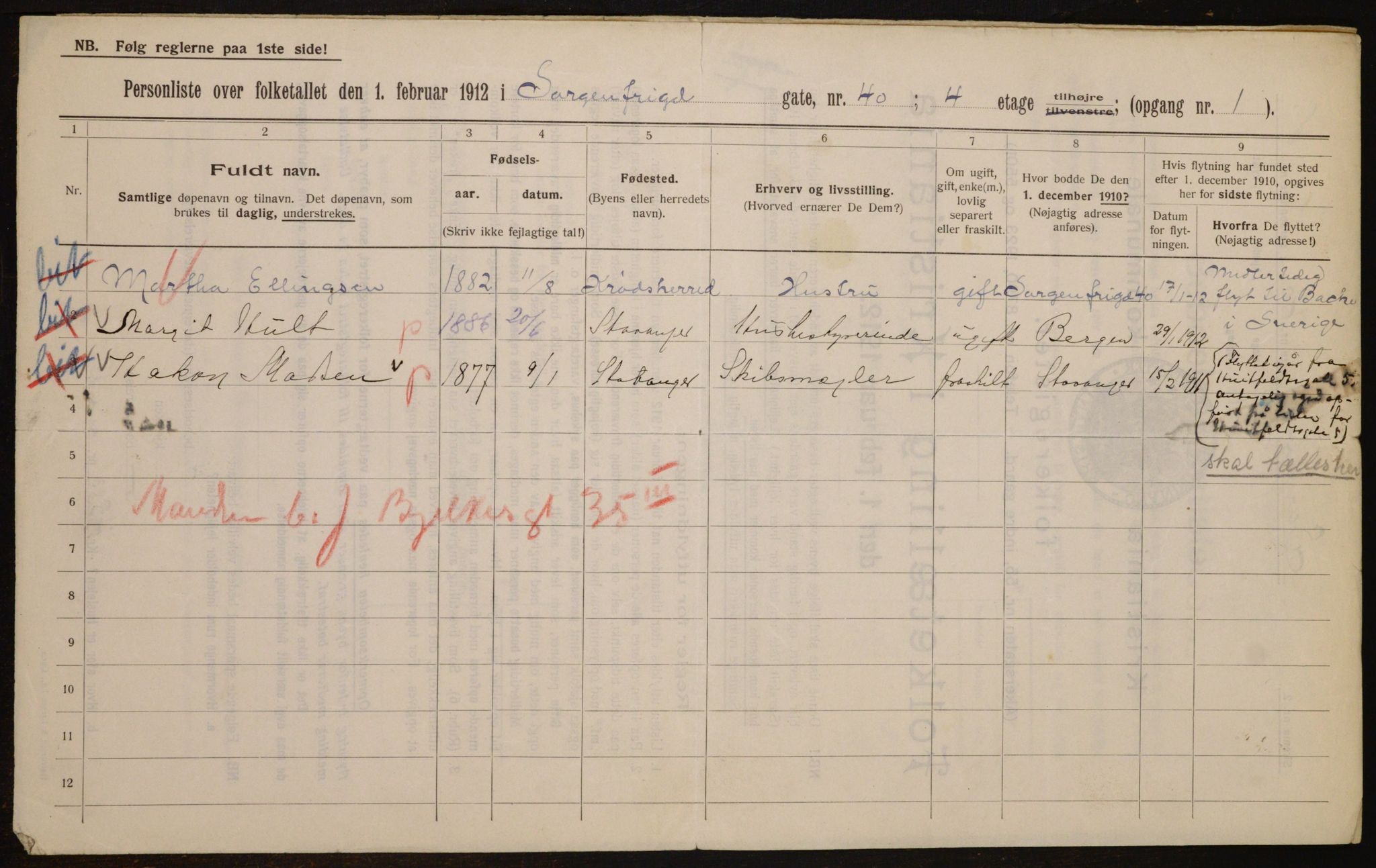 OBA, Kommunal folketelling 1.2.1912 for Kristiania, 1912, s. 100678