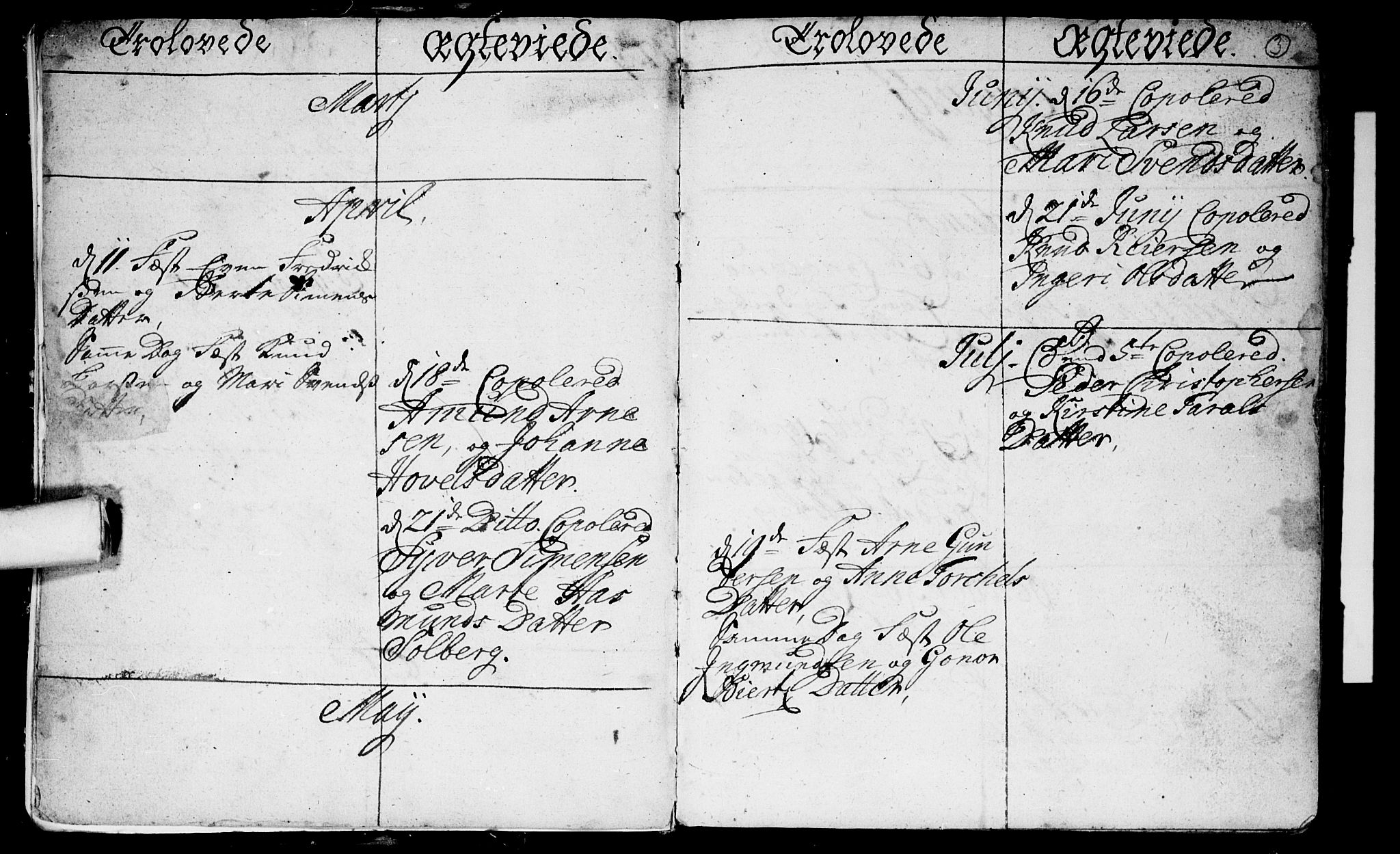 Spydeberg prestekontor Kirkebøker, SAO/A-10924/F/Fa/L0002: Ministerialbok nr. I 2, 1739-1780, s. 3