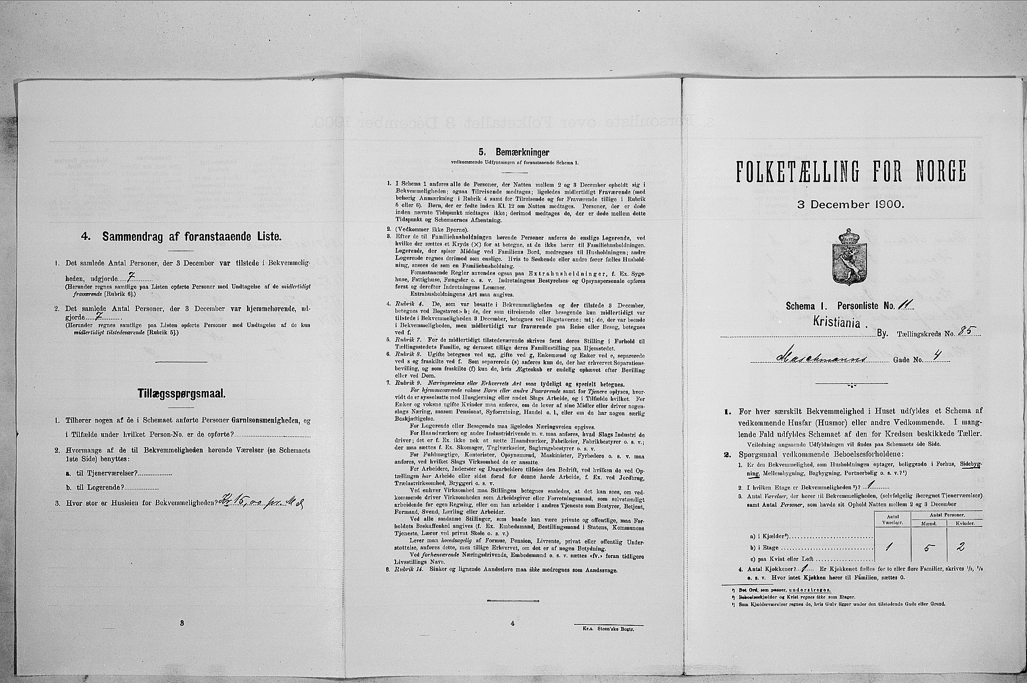 SAO, Folketelling 1900 for 0301 Kristiania kjøpstad, 1900, s. 58774