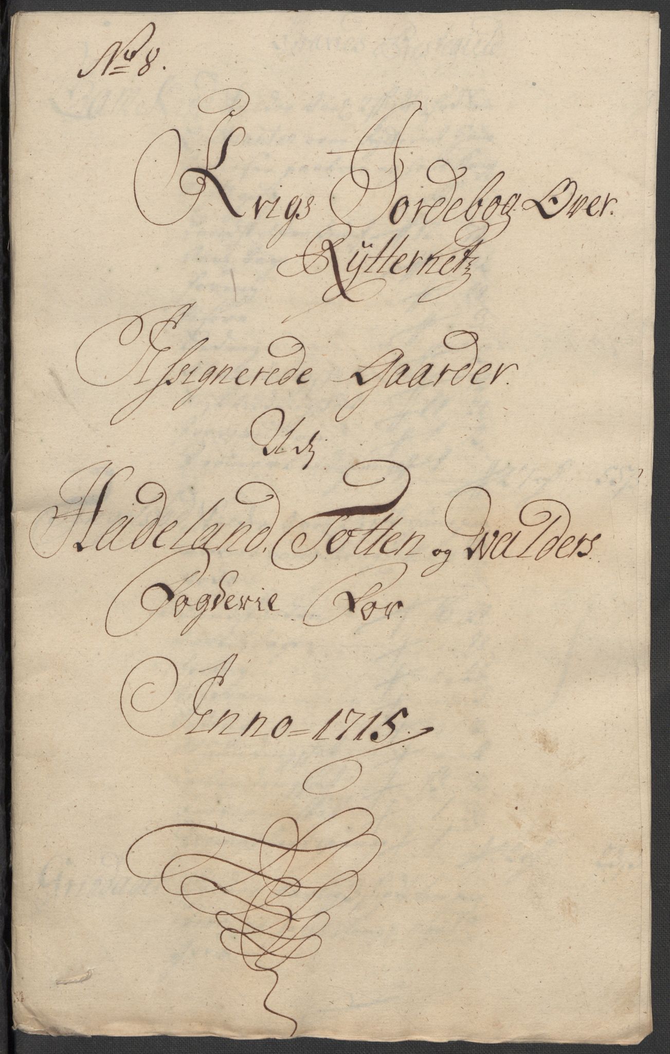 Rentekammeret inntil 1814, Reviderte regnskaper, Fogderegnskap, AV/RA-EA-4092/R18/L1314: Fogderegnskap Hadeland, Toten og Valdres, 1715, s. 337