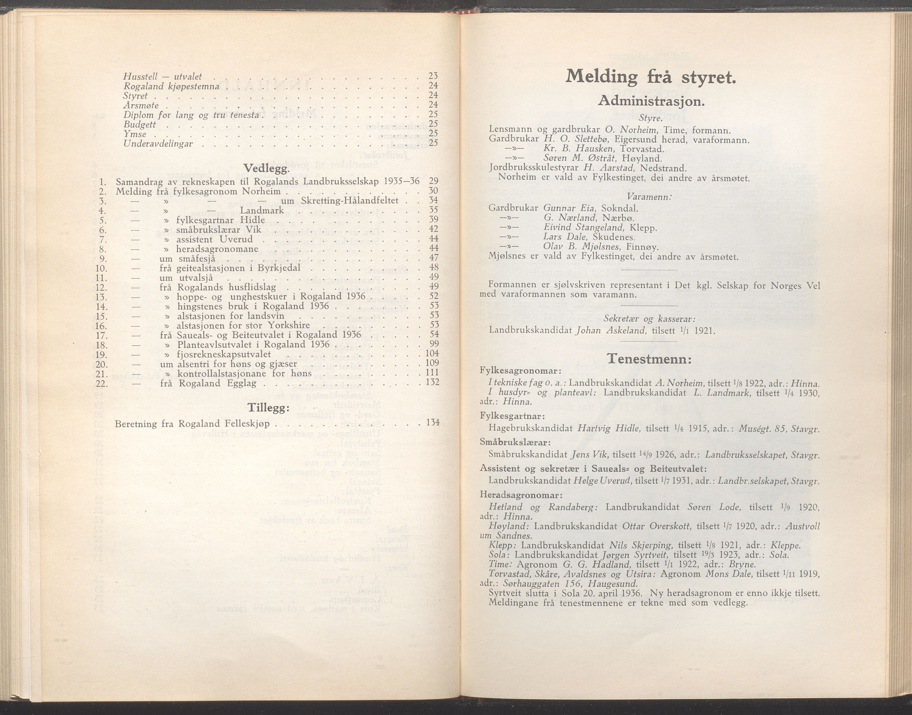 Rogaland fylkeskommune - Fylkesrådmannen , IKAR/A-900/A/Aa/Aaa/L0056: Møtebok , 1937, s. 4-5