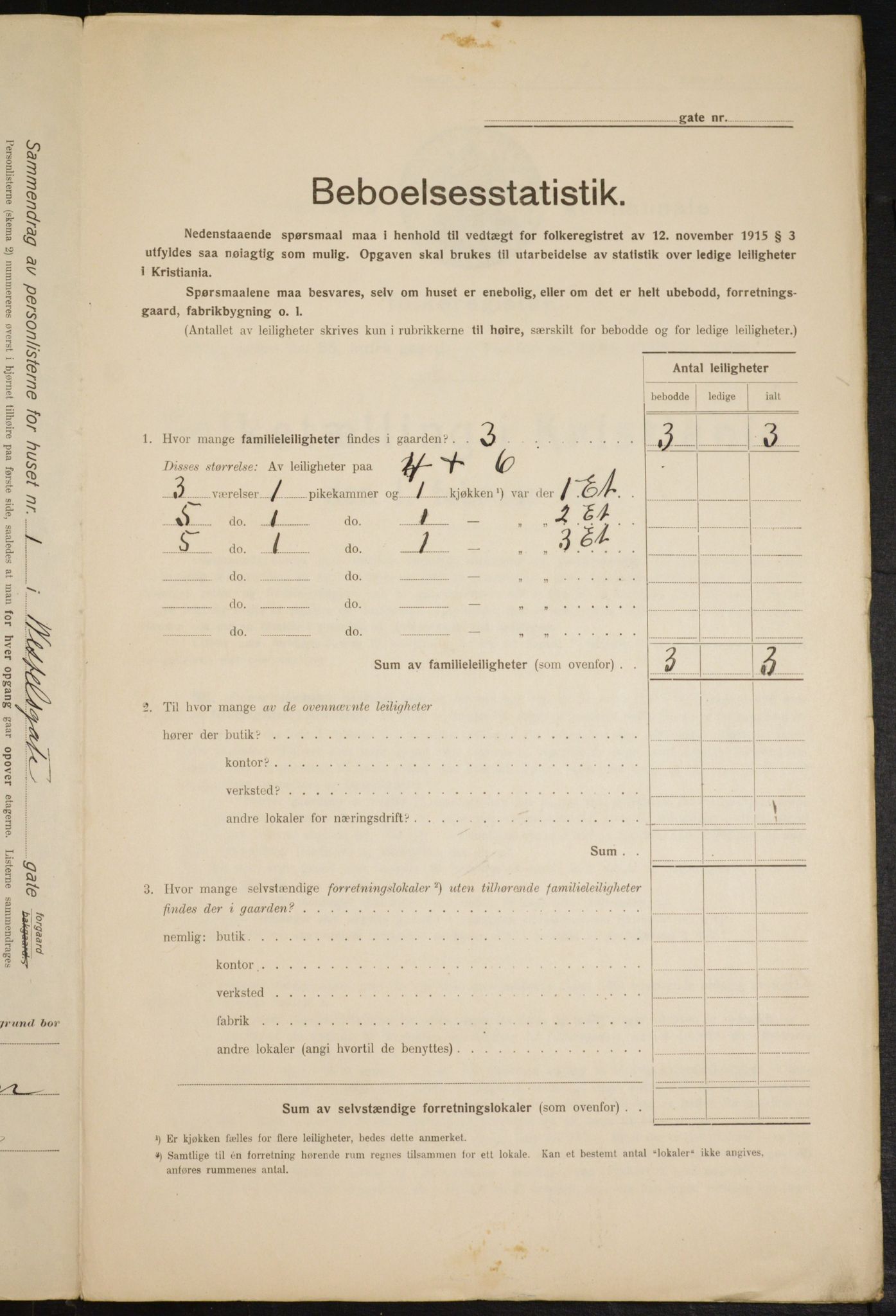 OBA, Kommunal folketelling 1.2.1916 for Kristiania, 1916, s. 131573