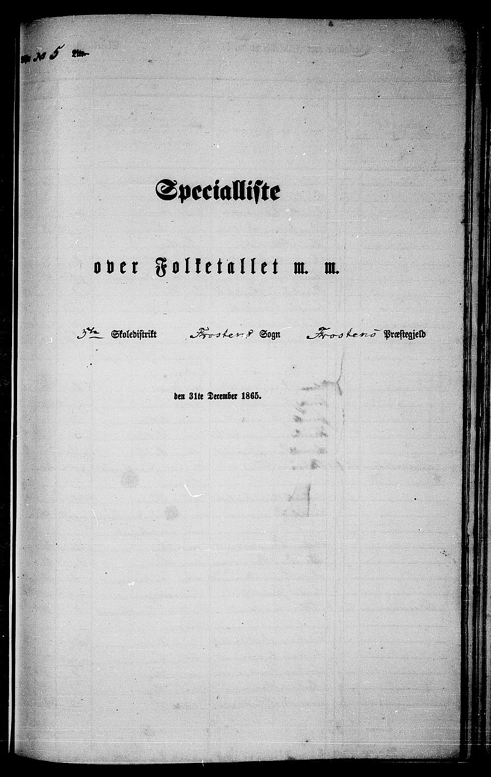 RA, Folketelling 1865 for 1717P Frosta prestegjeld, 1865, s. 105