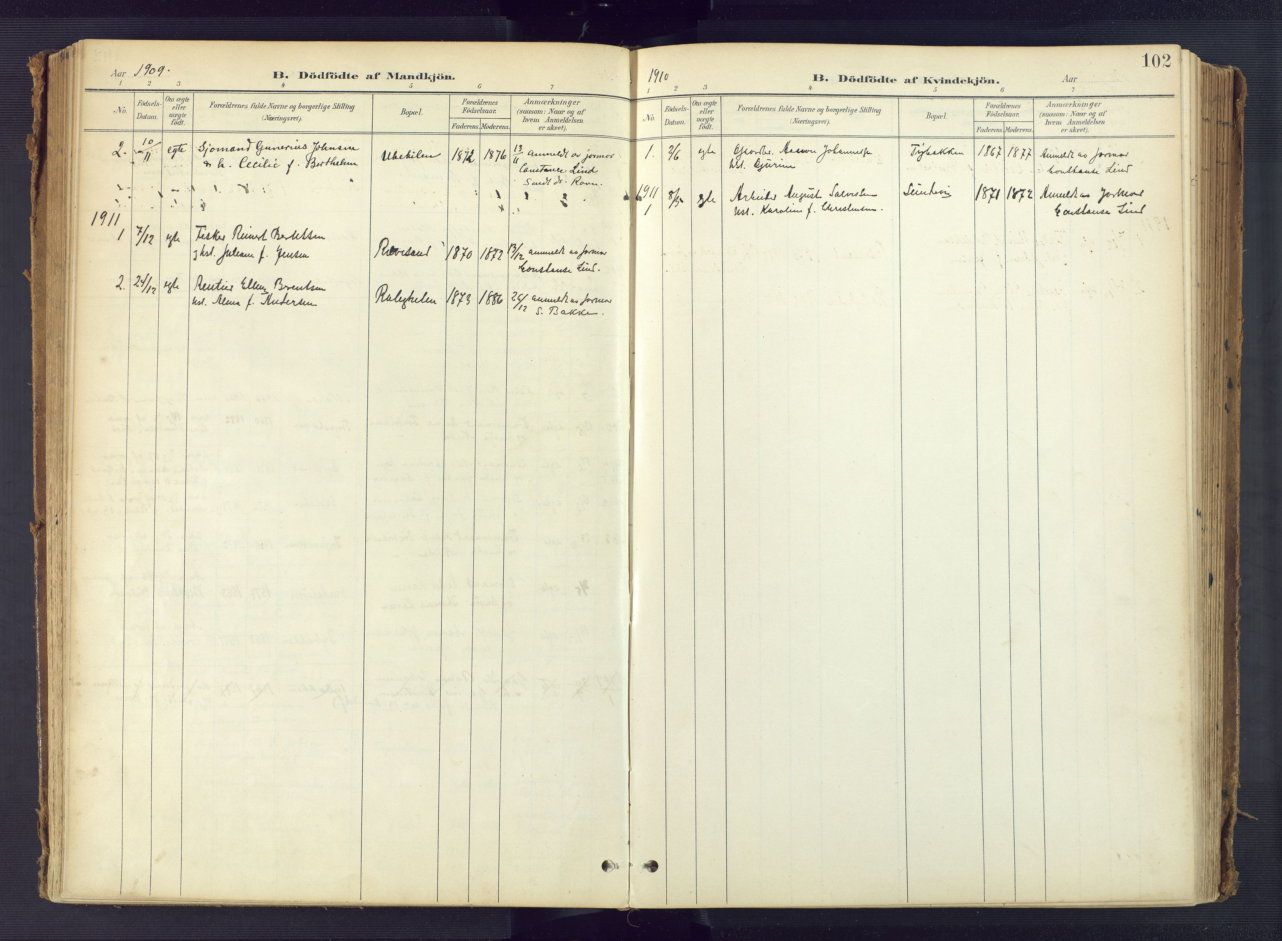 Tromøy sokneprestkontor, AV/SAK-1111-0041/F/Fa/L0010: Ministerialbok nr. A 10, 1896-1912, s. 102