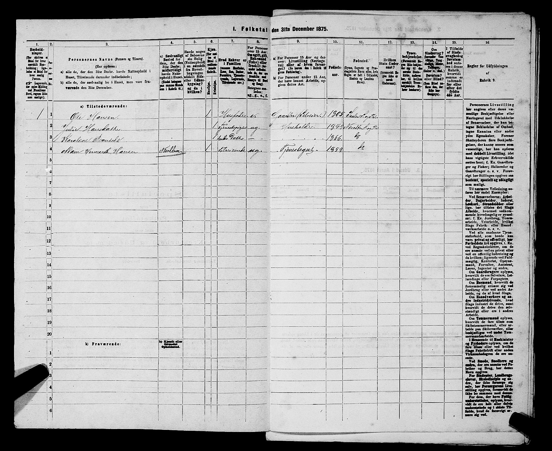 RA, Folketelling 1875 for 0215L Drøbak prestegjeld, Frogn sokn, 1875, s. 623