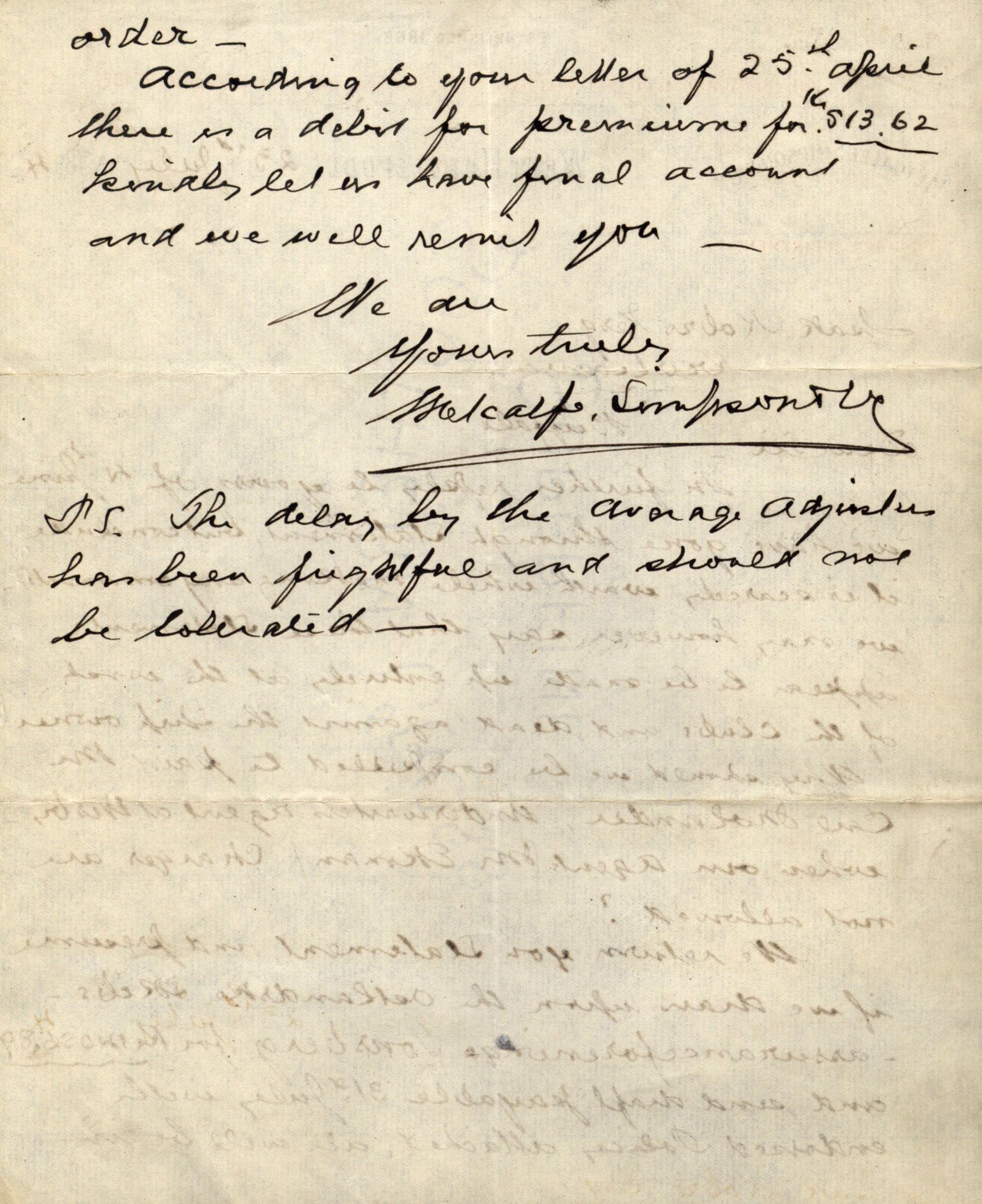 Pa 63 - Østlandske skibsassuranceforening, VEMU/A-1079/G/Ga/L0029/0009: Havaridokumenter / Anette, Agathe, Agra, Buffalo, 1893, s. 13