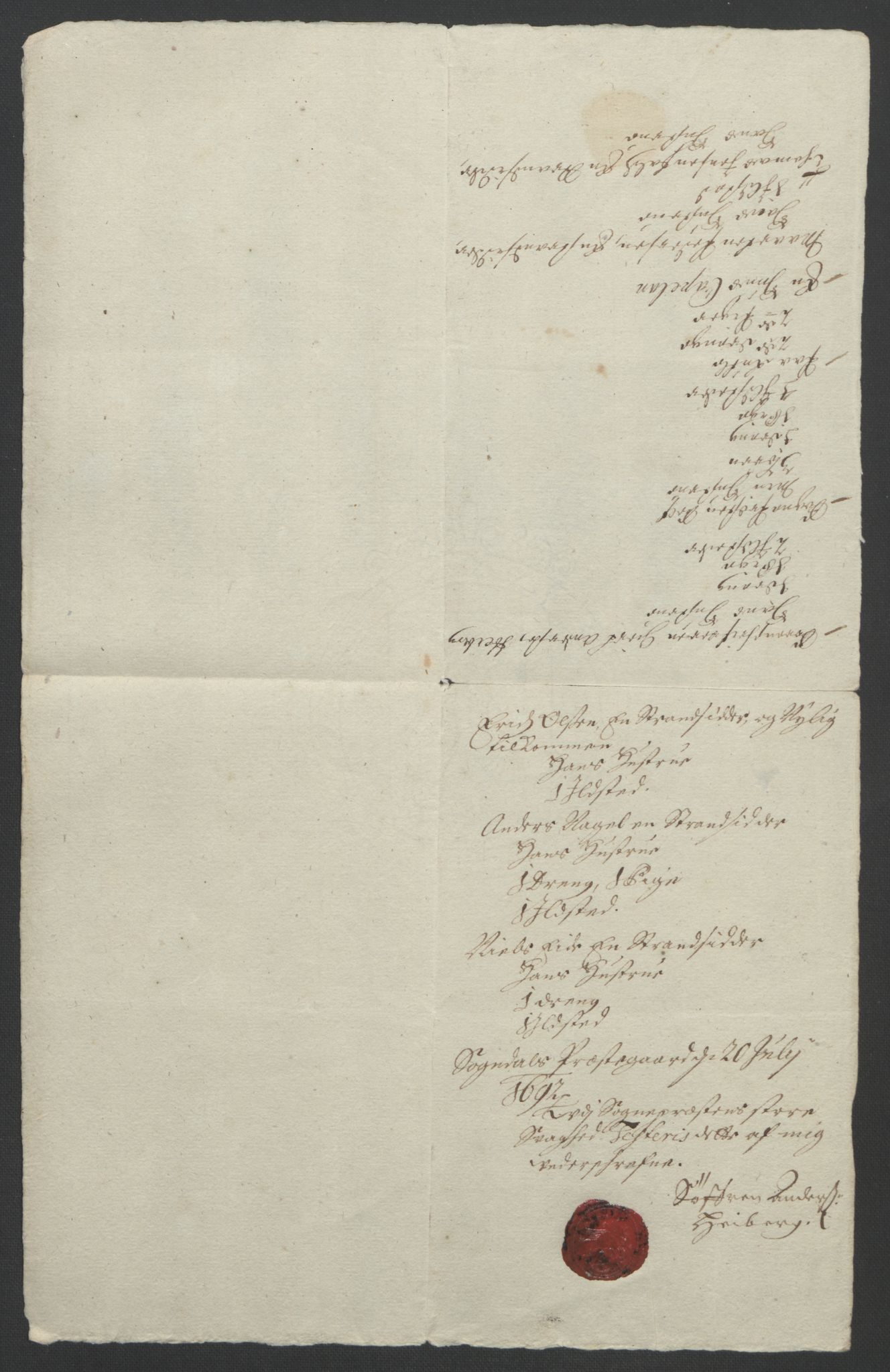 Rentekammeret inntil 1814, Reviderte regnskaper, Fogderegnskap, RA/EA-4092/R52/L3306: Fogderegnskap Sogn, 1691-1692, s. 153