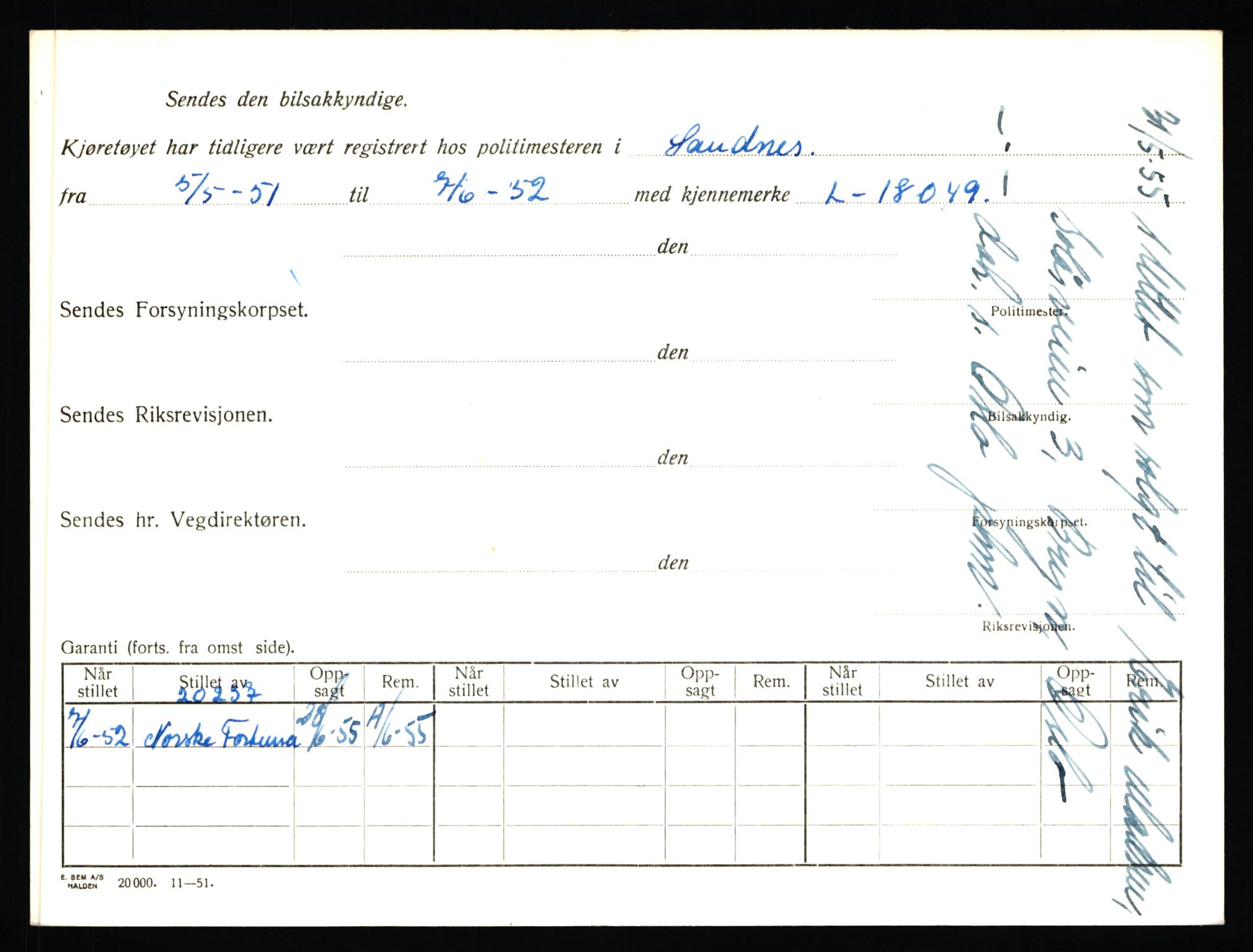 Stavanger trafikkstasjon, SAST/A-101942/0/F/L0019: L-10500 - L-10999, 1930-1971, s. 620