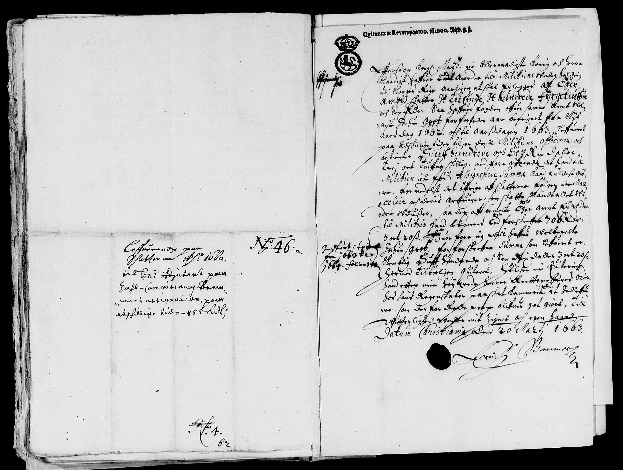 Rentekammeret inntil 1814, Reviderte regnskaper, Lensregnskaper, AV/RA-EA-5023/R/Rb/Rbm/L0010: Eiker len, 1660-1663