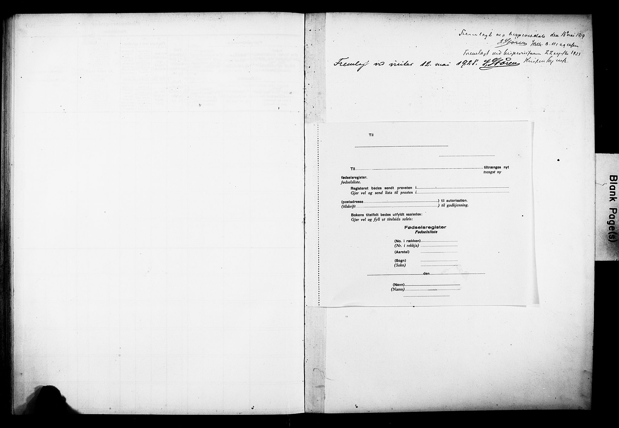 Ministerialprotokoller, klokkerbøker og fødselsregistre - Nordland, SAT/A-1459/880/L1145: Fødselsregister nr. 880.II.4.1, 1916-1929