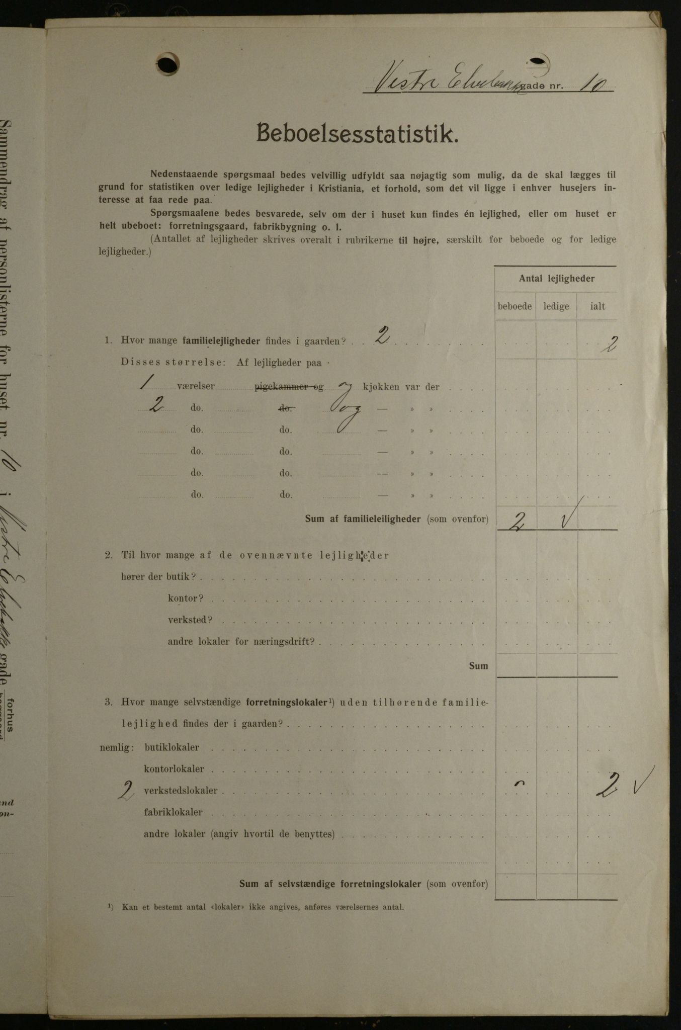 OBA, Kommunal folketelling 1.2.1908 for Kristiania kjøpstad, 1908, s. 109979