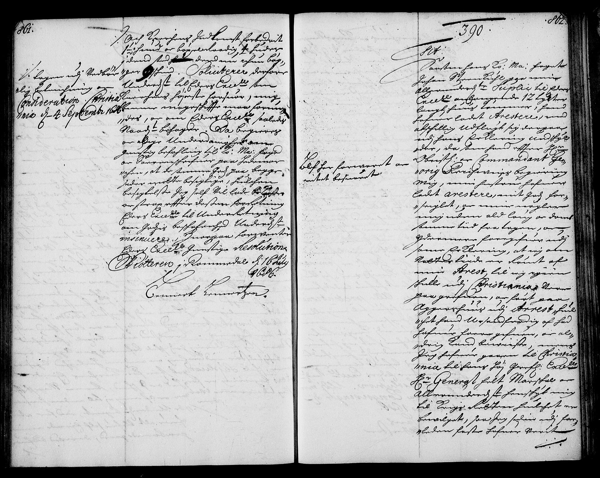 Stattholderembetet 1572-1771, AV/RA-EA-2870/Ae/L0002: Supplikasjons- og resolusjonsprotokoll, 1686, s. 861-862
