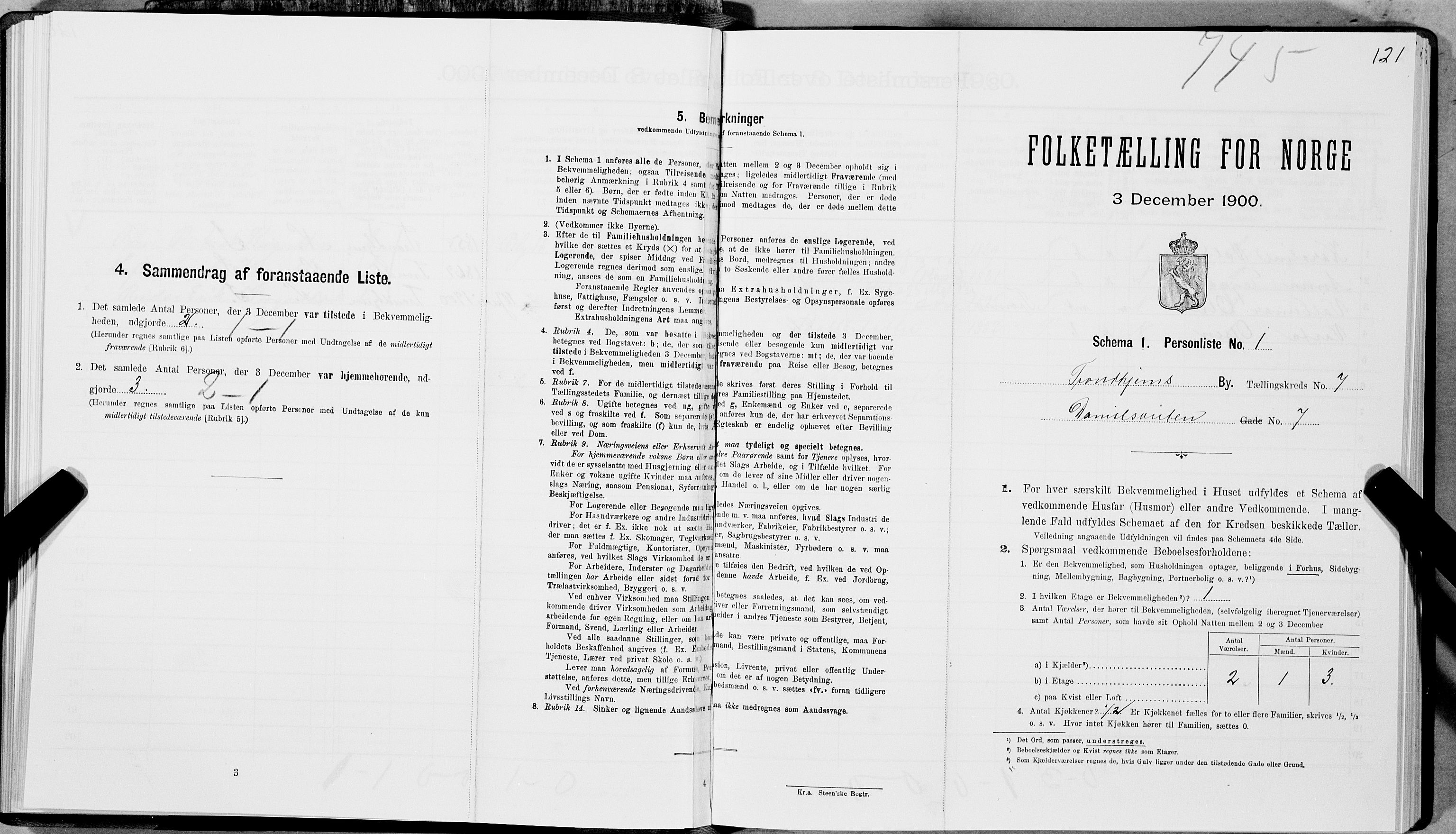 SAT, Folketelling 1900 for 1601 Trondheim kjøpstad, 1900, s. 1178
