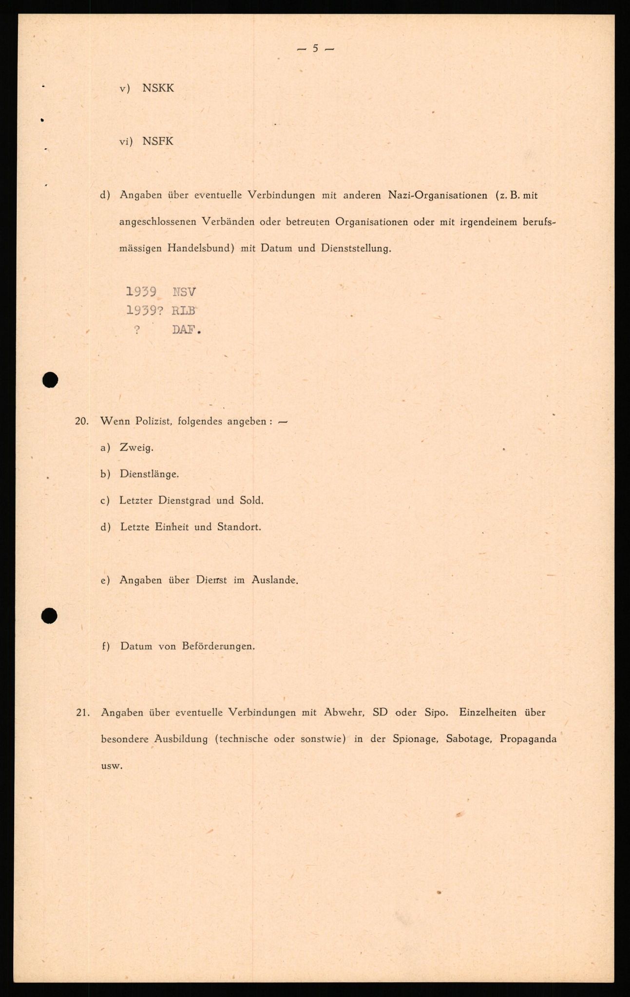 Forsvaret, Forsvarets overkommando II, AV/RA-RAFA-3915/D/Db/L0040: CI Questionaires. Tyske okkupasjonsstyrker i Norge. Østerrikere., 1945-1946, s. 448