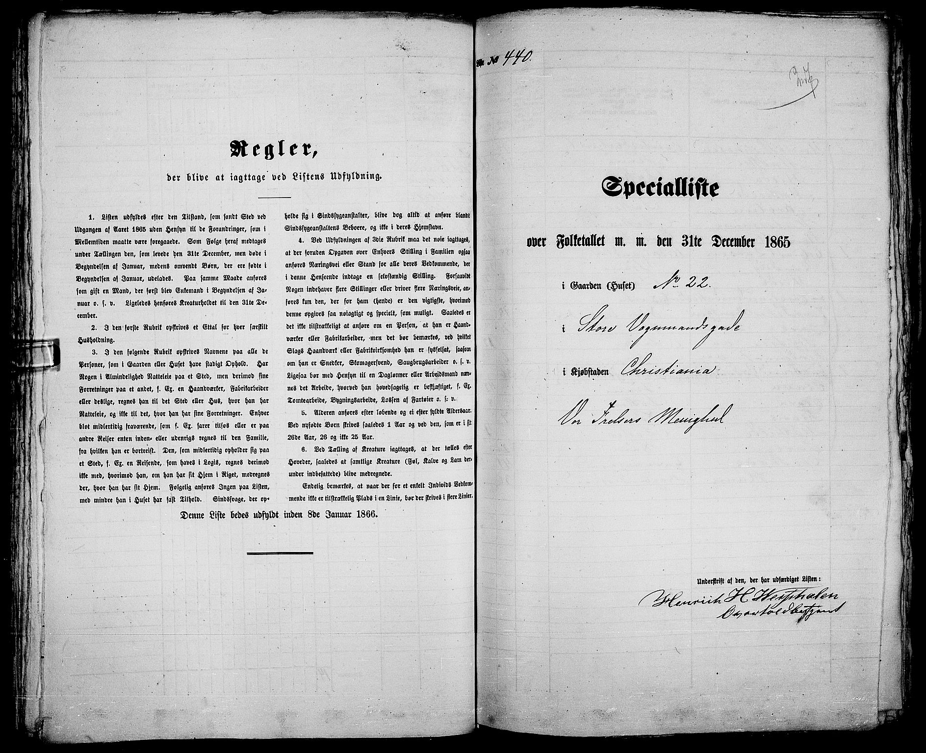 RA, Folketelling 1865 for 0301 Kristiania kjøpstad, 1865, s. 1208