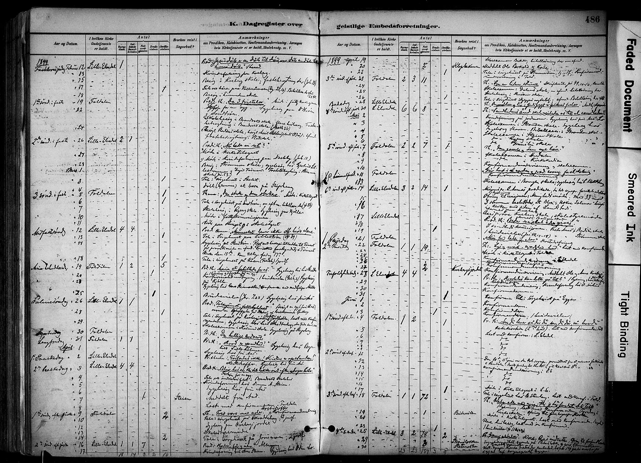 Alvdal prestekontor, SAH/PREST-060/H/Ha/Haa/L0002: Ministerialbok nr. 2, 1883-1906, s. 486