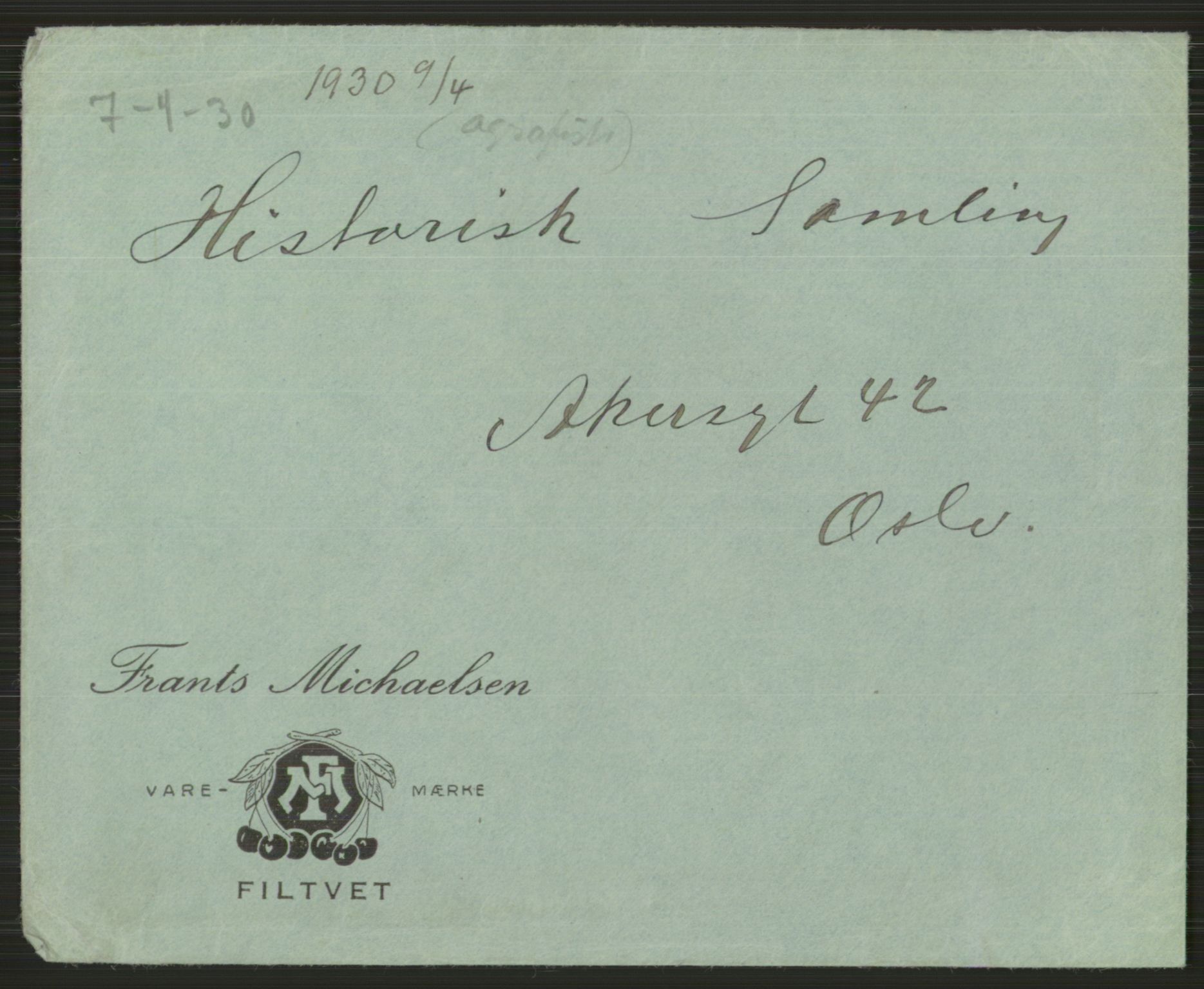 Samlinger til kildeutgivelse, Amerikabrevene, AV/RA-EA-4057/F/L0021: Innlån fra Buskerud: Michalsen - Ål bygdearkiv, 1838-1914, s. 5