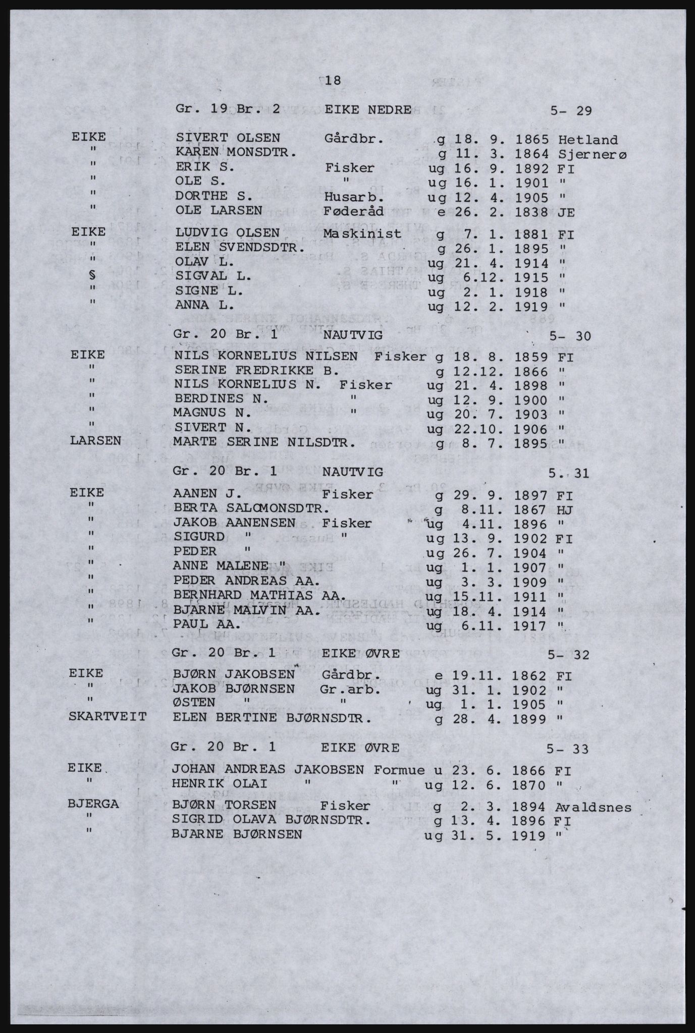 SAST, Avskrift av folketellingen 1920 for Indre Ryfylke, 1920, s. 112