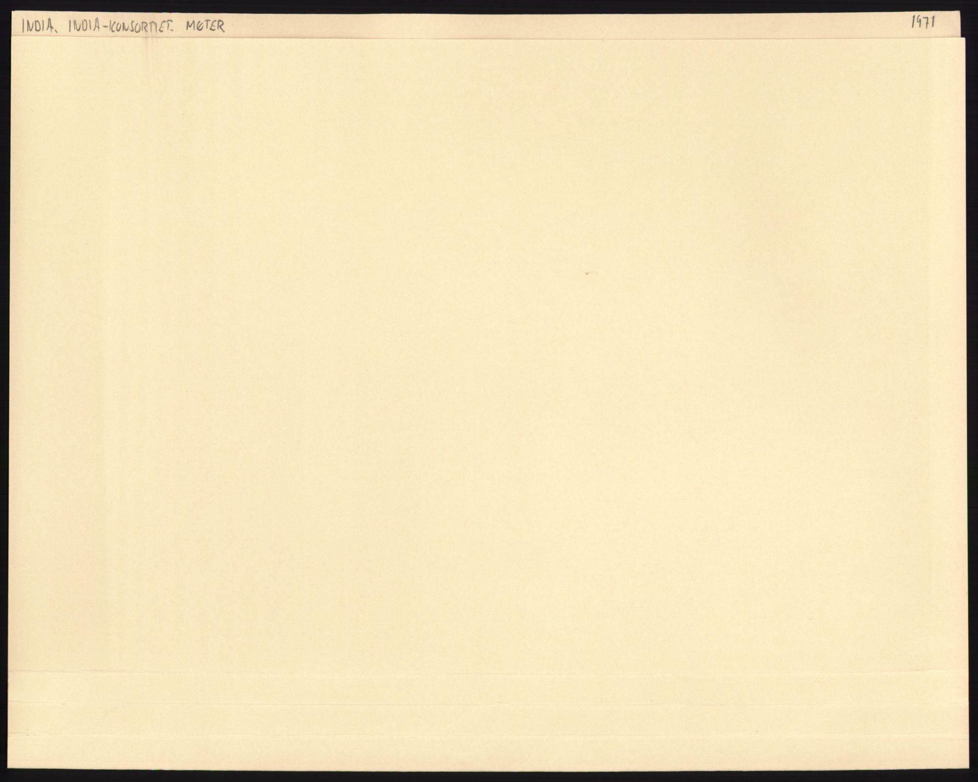 Direktoratet for utviklingshjelp (NORAD), AV/RA-S-6670/E/Ea/Eab/L0079: Asia: India. India-konsortiet, 1971-1972, s. 1