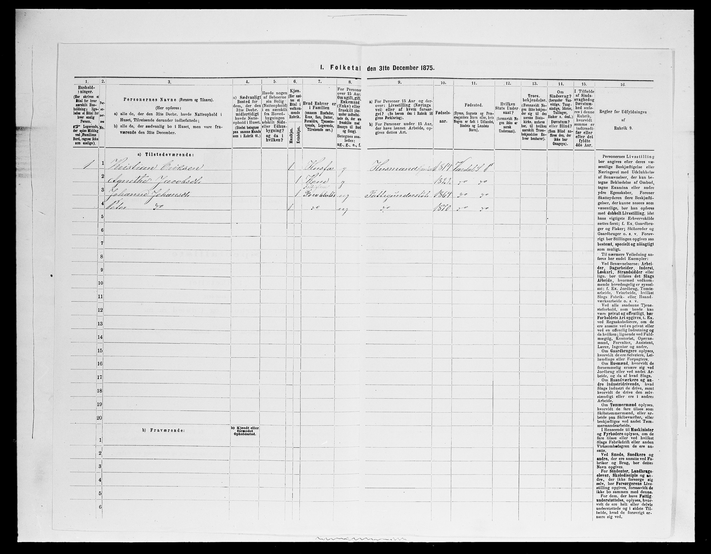 SAH, Folketelling 1875 for 0527L Vardal prestegjeld, Vardal sokn og Hunn sokn, 1875, s. 1131