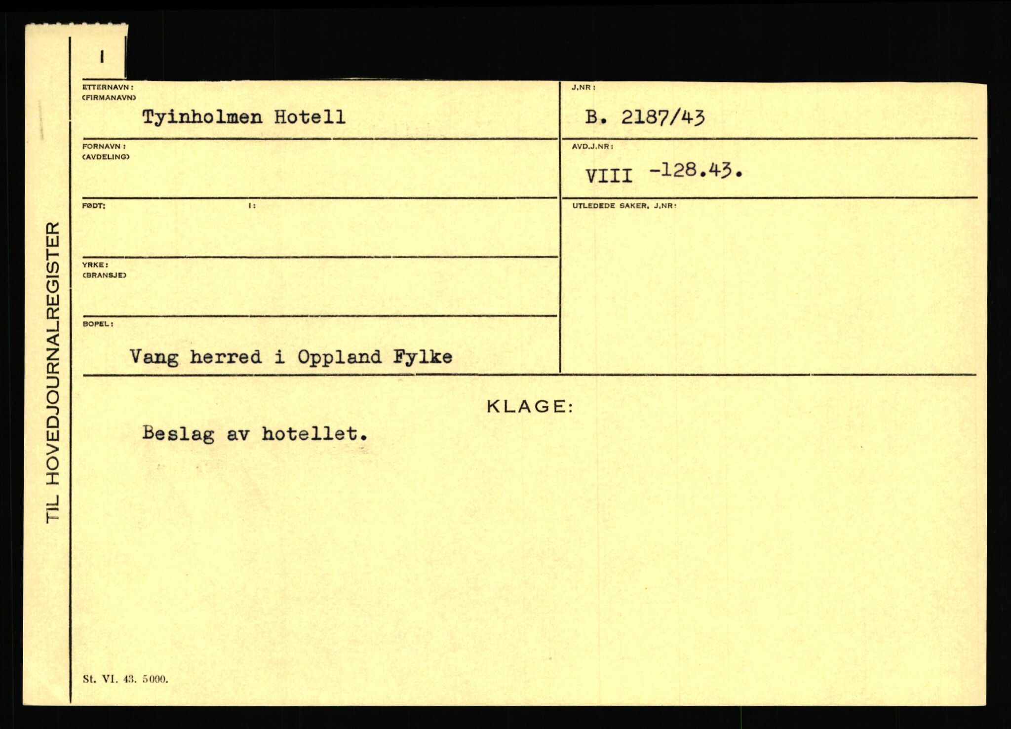 Statspolitiet - Hovedkontoret / Osloavdelingen, AV/RA-S-1329/C/Ca/L0007: Hol - Joelsen, 1943-1945, s. 1060