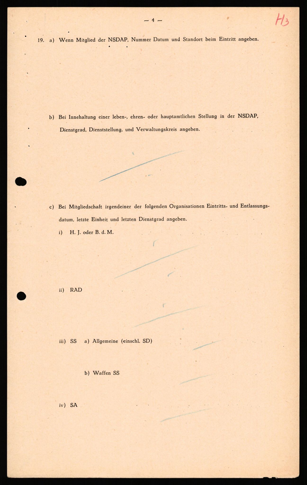 Forsvaret, Forsvarets overkommando II, AV/RA-RAFA-3915/D/Db/L0039: CI Questionaires. Tyske okkupasjonsstyrker i Norge. Østerrikere., 1945-1946, s. 98